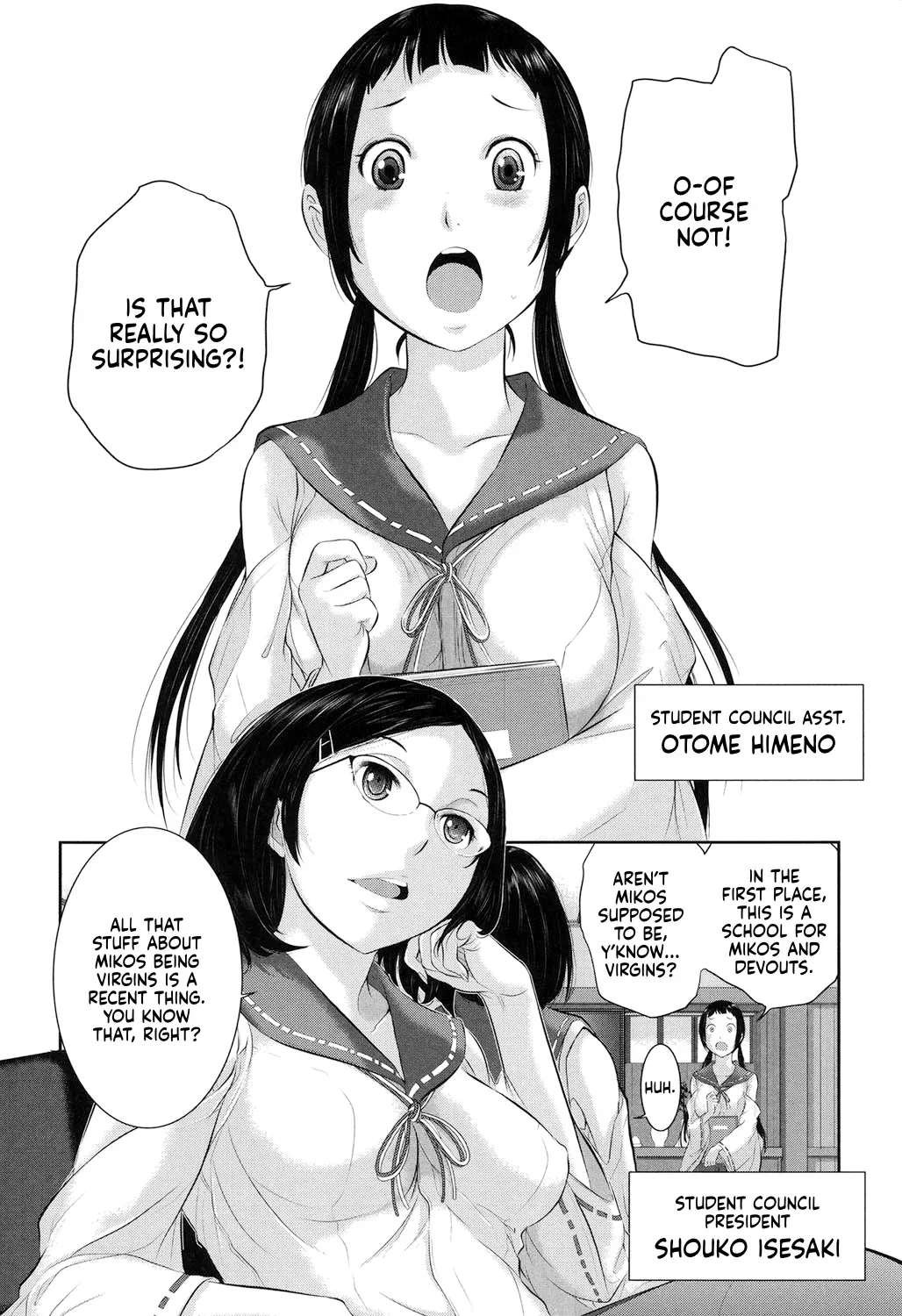 [Harazaki Takuma] Miko-teki Renai no Susume | The Miko's Guide to Love [English] [RyuugaTL] [Digital] - Page 5