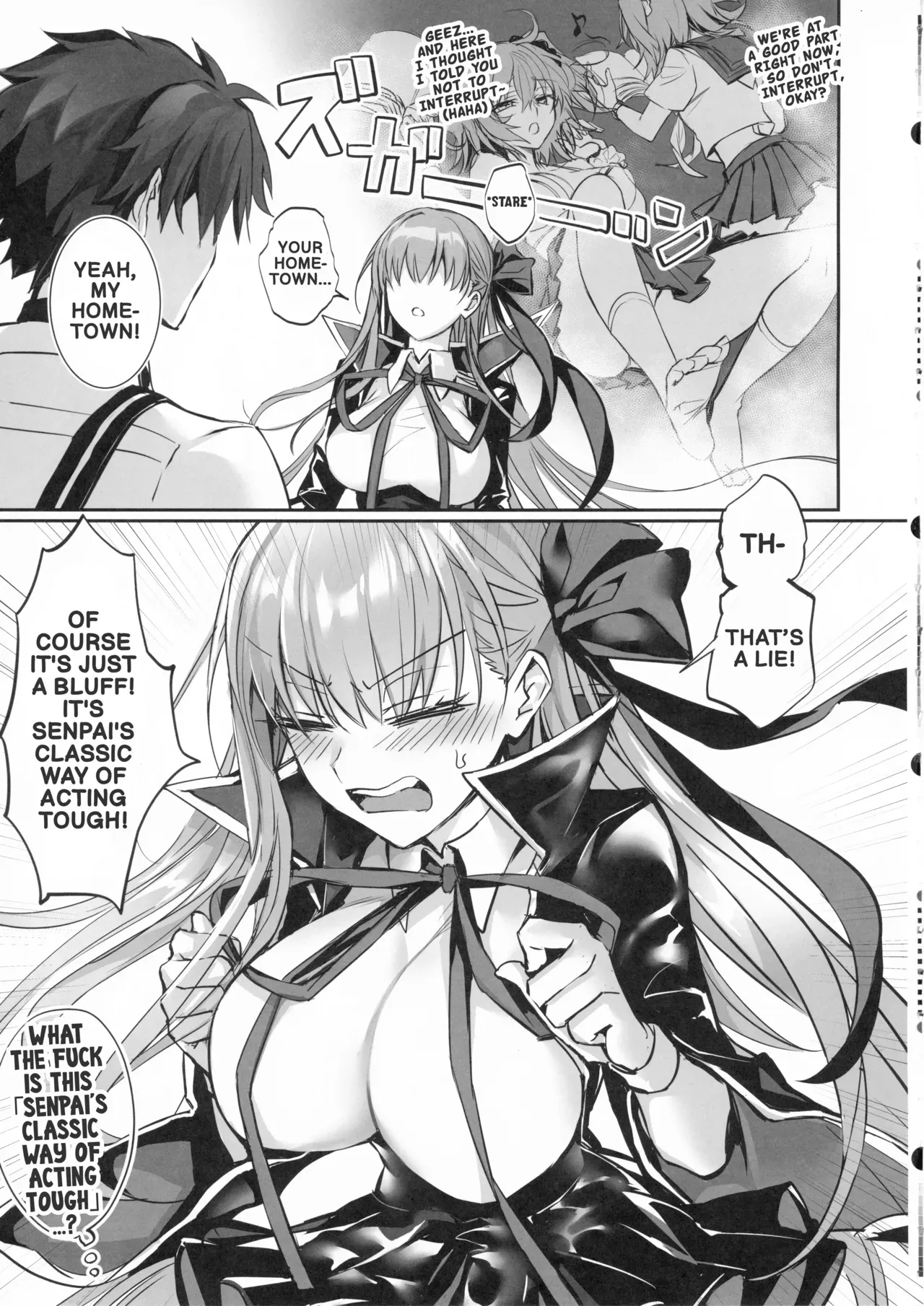 (C106) [3V2Umezakoori70 (Midou Pengin)] Senpai, aren't you being a bit cheeky lately Even though you lost your virginity to me♡♡  (FGO) (English) - Page 4