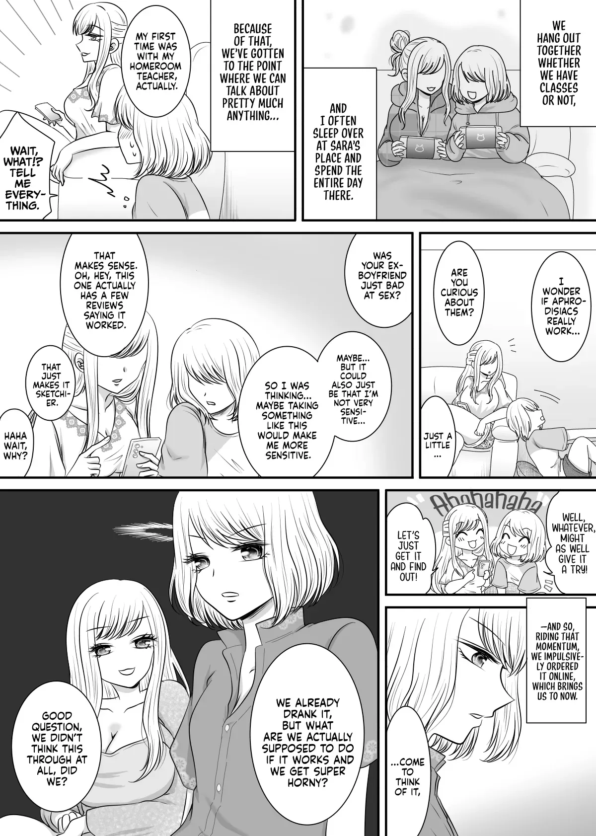 [Old Rose (Yukari Mion)] Tomodachi to Tameshi ni Biyaku o Nonde Mita Hanashi | The Time I Tried Drinking an Aphrodisiac With My Friend [English] [Castle TL] - Page 4