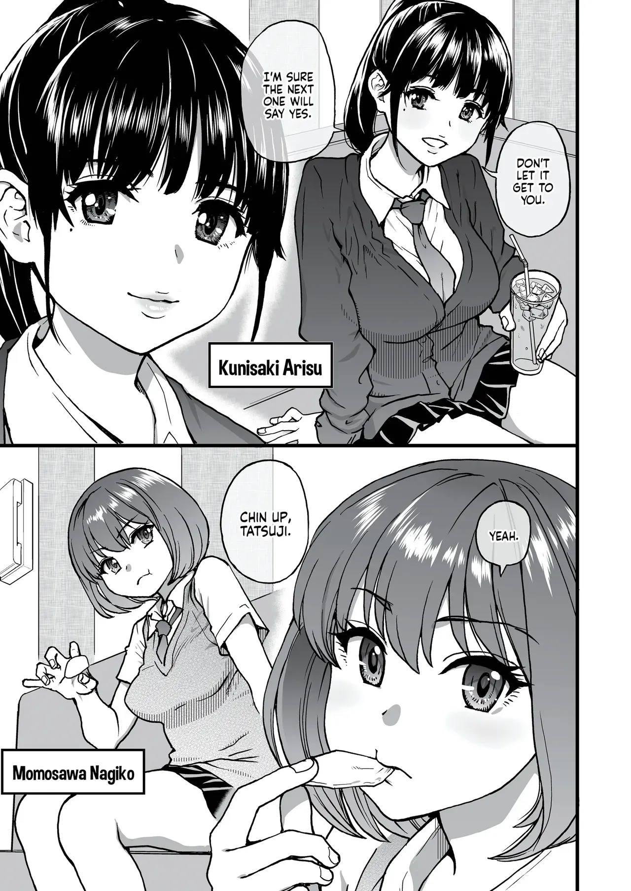 [Okina Keikaku (Shiwasu no Okina)] 100-Kai Furareta Zetsubou-teki ni Motenai Ore o Awarenda Kareshi Ari Onna Tomodachi ga Nandemo Eroi Koto Yarasete Kureta!! | Pity Party in My Pants [English] [J18] [Decensored] [Digital] - Page 6