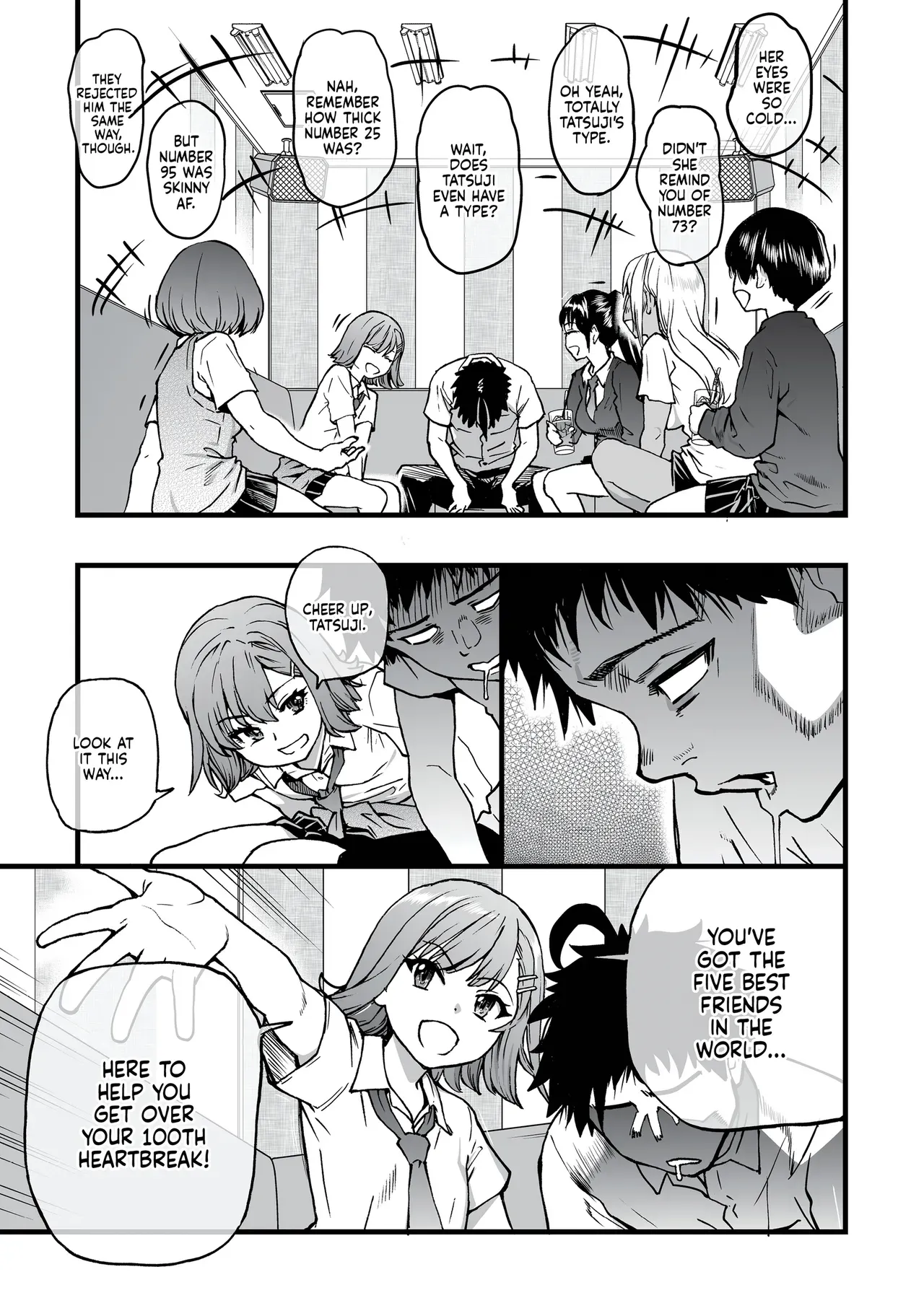 [Okina Keikaku (Shiwasu no Okina)] 100-Kai Furareta Zetsubou-teki ni Motenai Ore o Awarenda Kareshi Ari Onna Tomodachi ga Nandemo Eroi Koto Yarasete Kureta!! | Pity Party in My Pants [English] [J18] [Decensored] [Digital] - Page 8