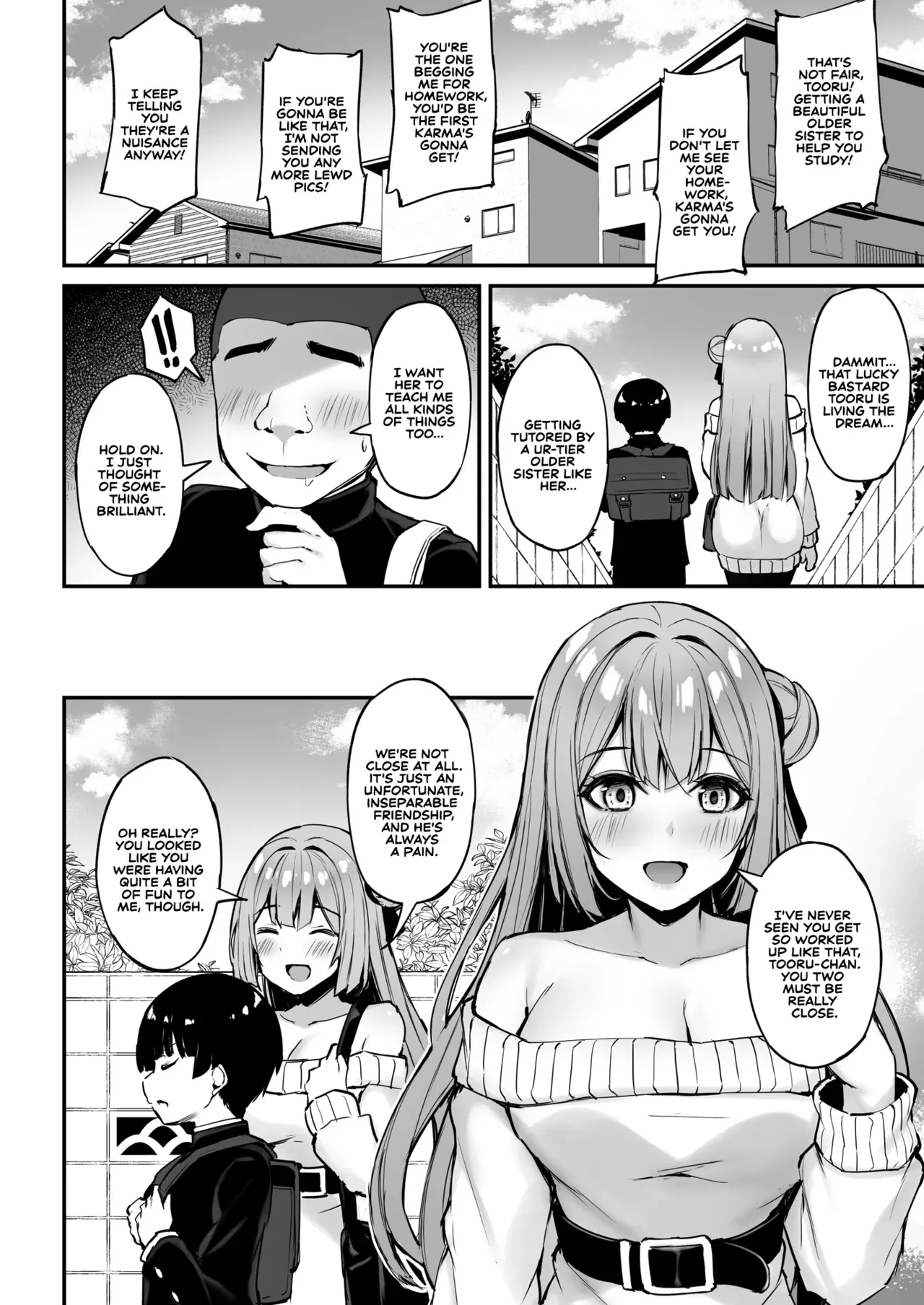 [Mofurentei (Xe)] Itsumo Yasashii Oneesan Wa Boku No Inai Aida Ni | My Kind Onee-san, While I was away... [English] [Sonarin迫] [Digital] - Page 9