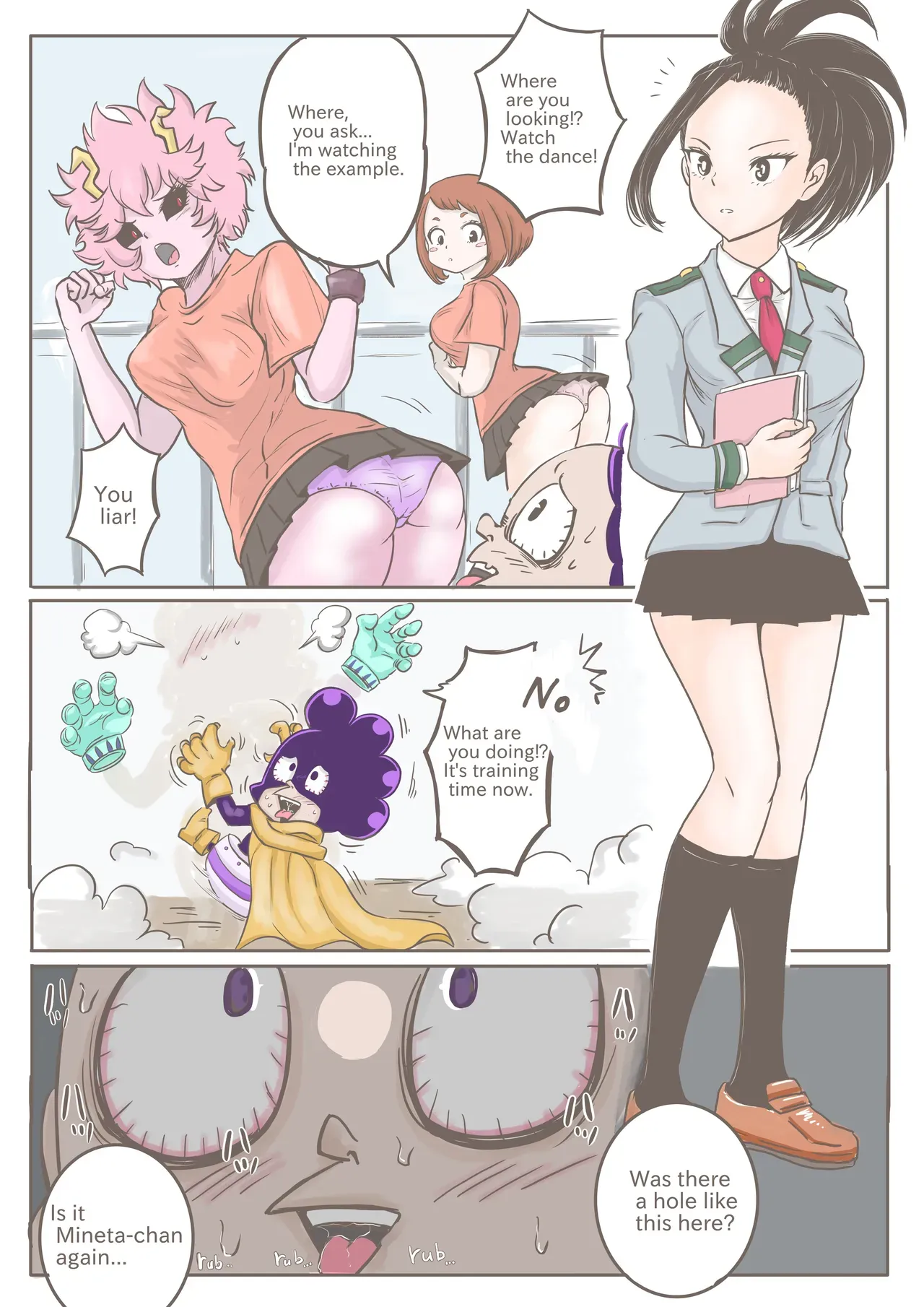 Mineta x Yaoyorozu [Dive into the Girls' Dormitory!!] - Page 2