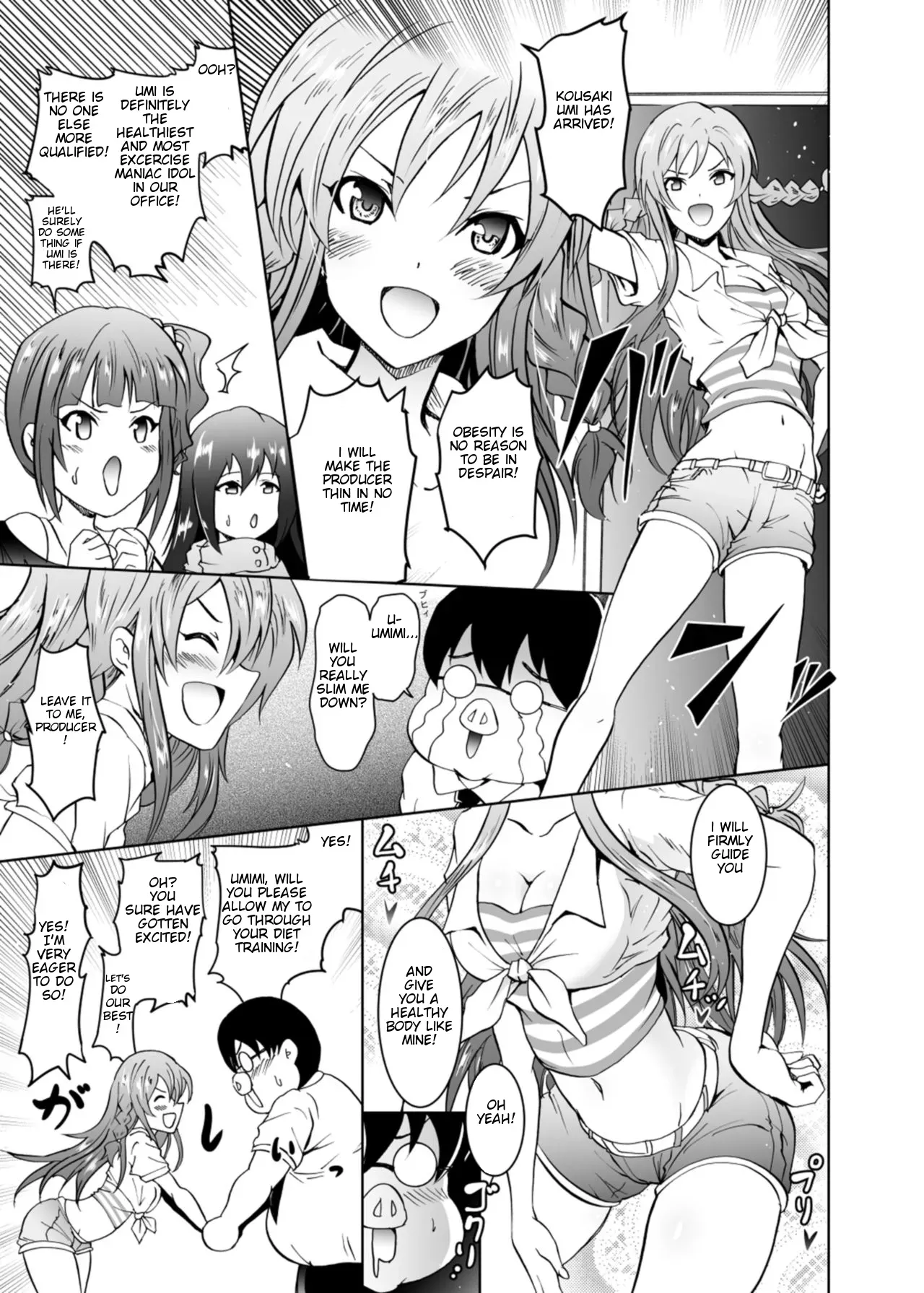 [Grace (Yokoyama Naoki)] UmiTra! Umimi to Issho ni Nantai Sexercise! (THE IDOLM@STER MILLION LIVE!) [Digital] [English] - Page 4