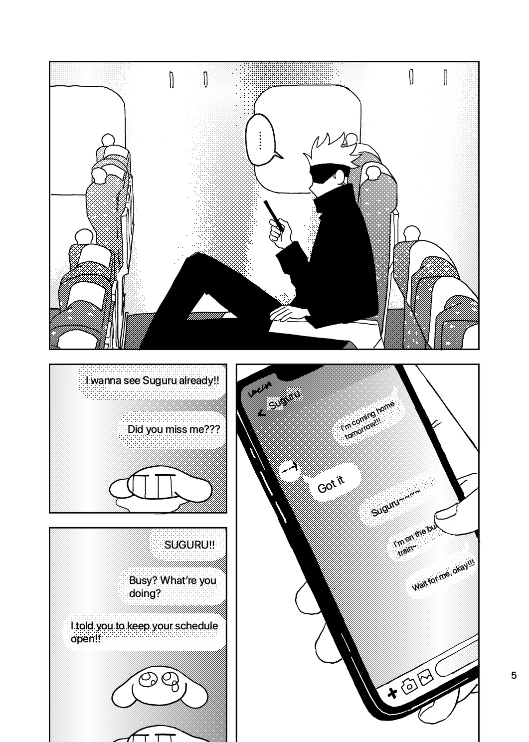 [Kokushi Musou (Lusch)] Think of Me Whether You're Asleep or Awake (Sob) (Jujutsu Kaisen) - Page 5