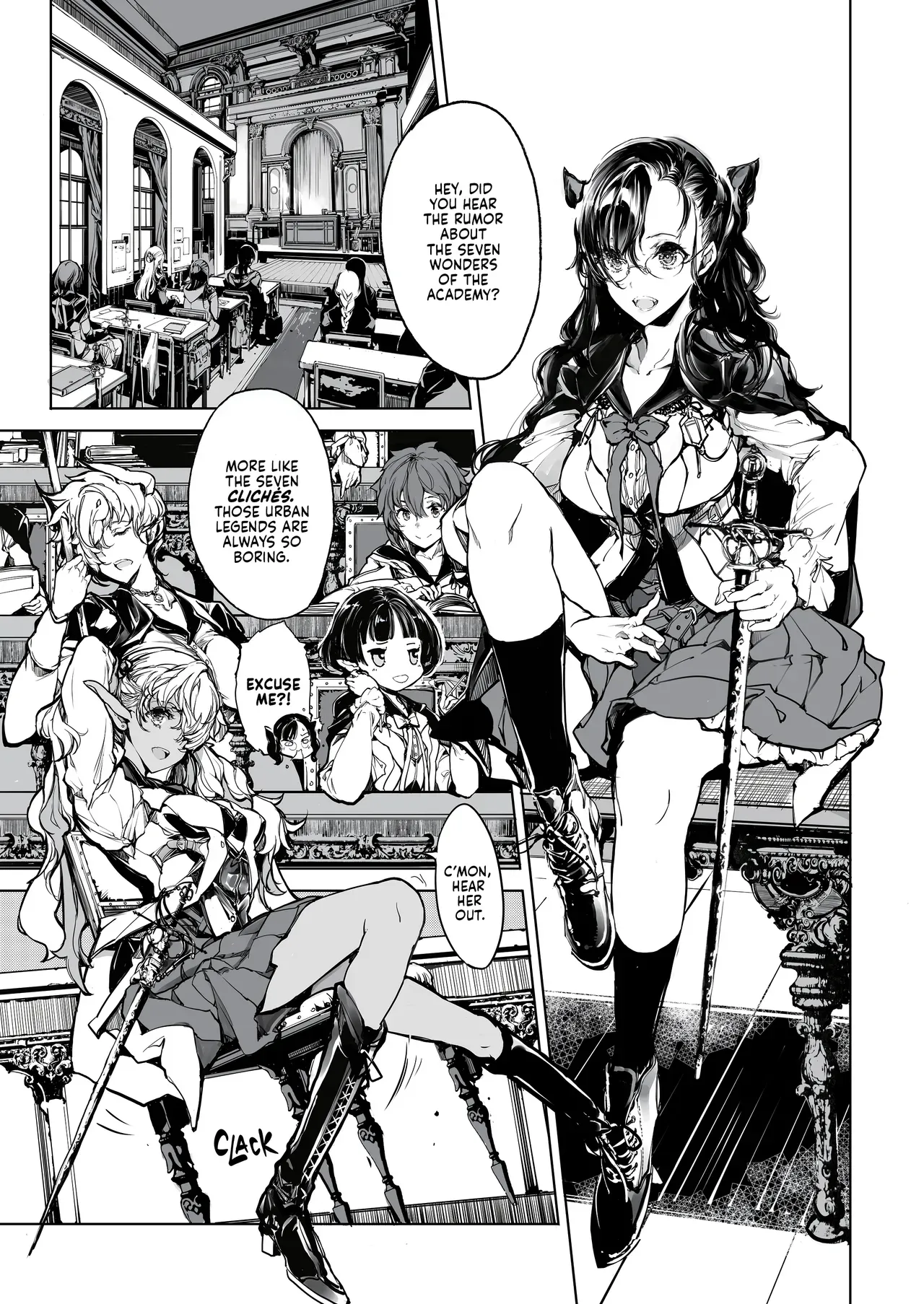 [70 Nenshiki Yuukyuu Kikan (Ohagi-san)] Otome Kishi no Himegoto | The Maiden Knights' Secrets [English] [J18] [Decensored] [Digital] - Page 3