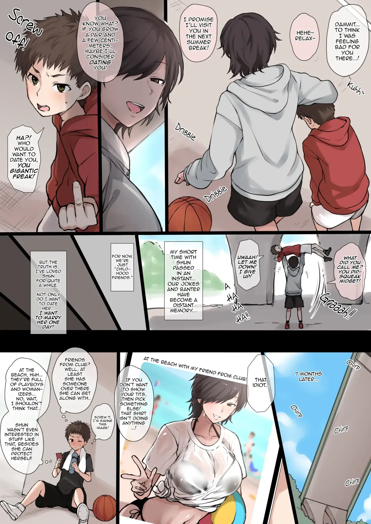 [Terasu MC] Twitter ni Up Shita Boyish Koushinchou Sports Joshi no E no NTR Shiten | Uploaded in Twitter, NTR POV drawing of a Tall and Tomboy Sporty girl + Fanart Compilation [English] - Page 4