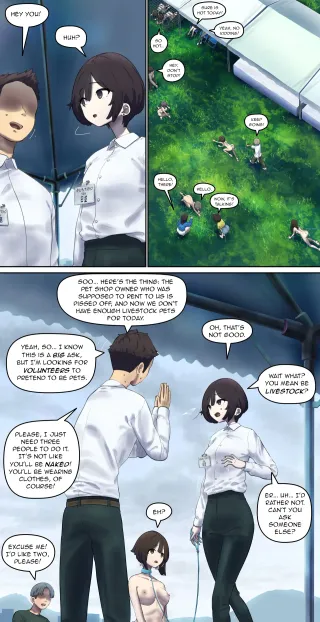Volunteer for pet human livestock sales promotion event 【Translated by kochakaden】 cover