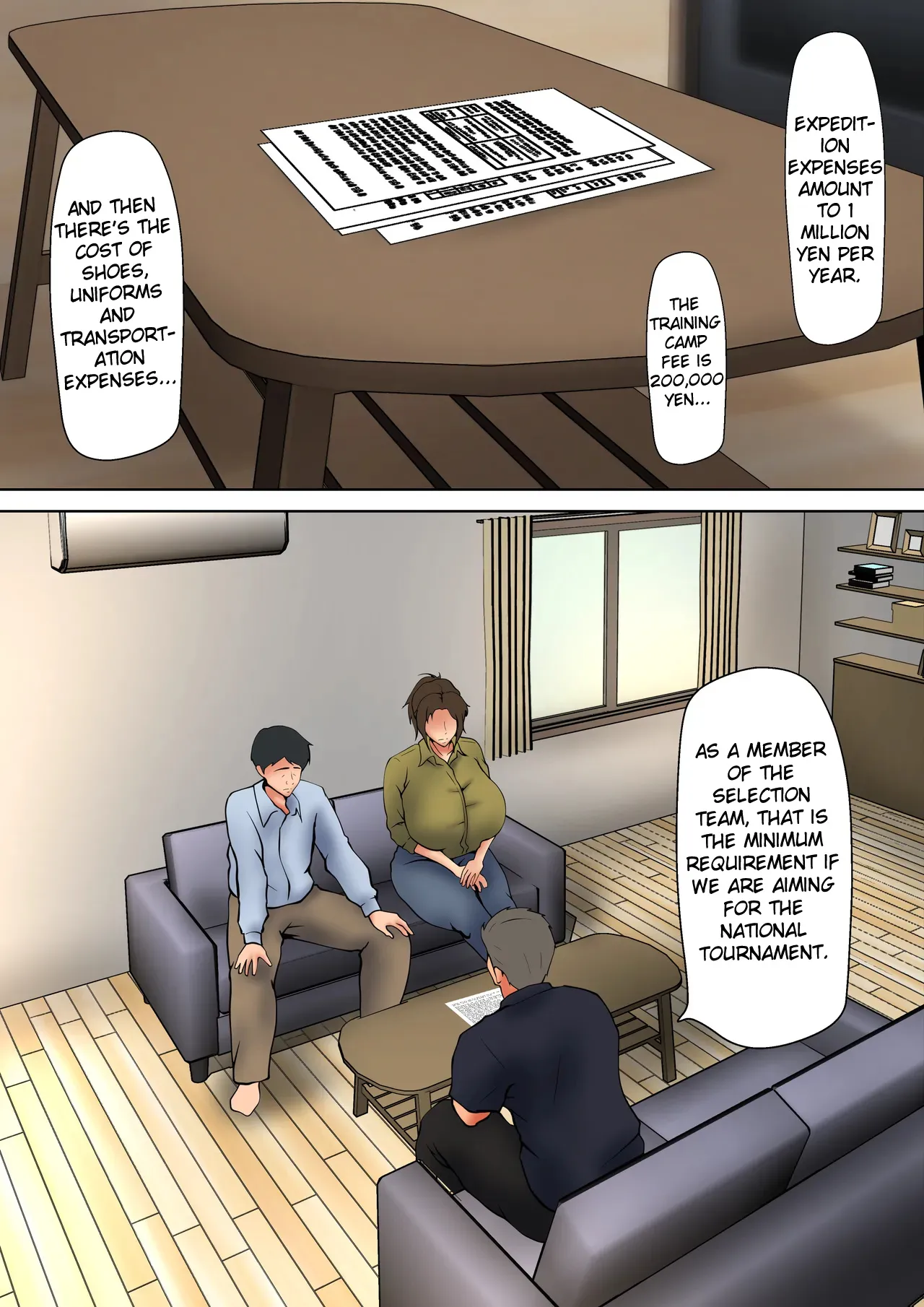[Pentacle (Shimipan)] A Married Woman Who Chose to Be Embraced for The Sake of Her Daughter - A Night Sanctioned by Her Husband Part 1+2 [English] - Page 5
