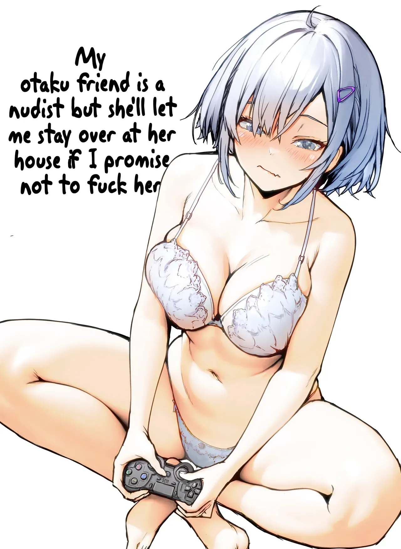 [Hikarino] Otatomo ga Razoku Datte Kedo Osouwanai Yakusoku de Tomatta Kekka | My Otaku Friend is a Nudist But She'll Let Me Stay Over At Her House If I Promise Not to Fuck Her [English] [Hikari no Kaze] [Digital] - Page 2