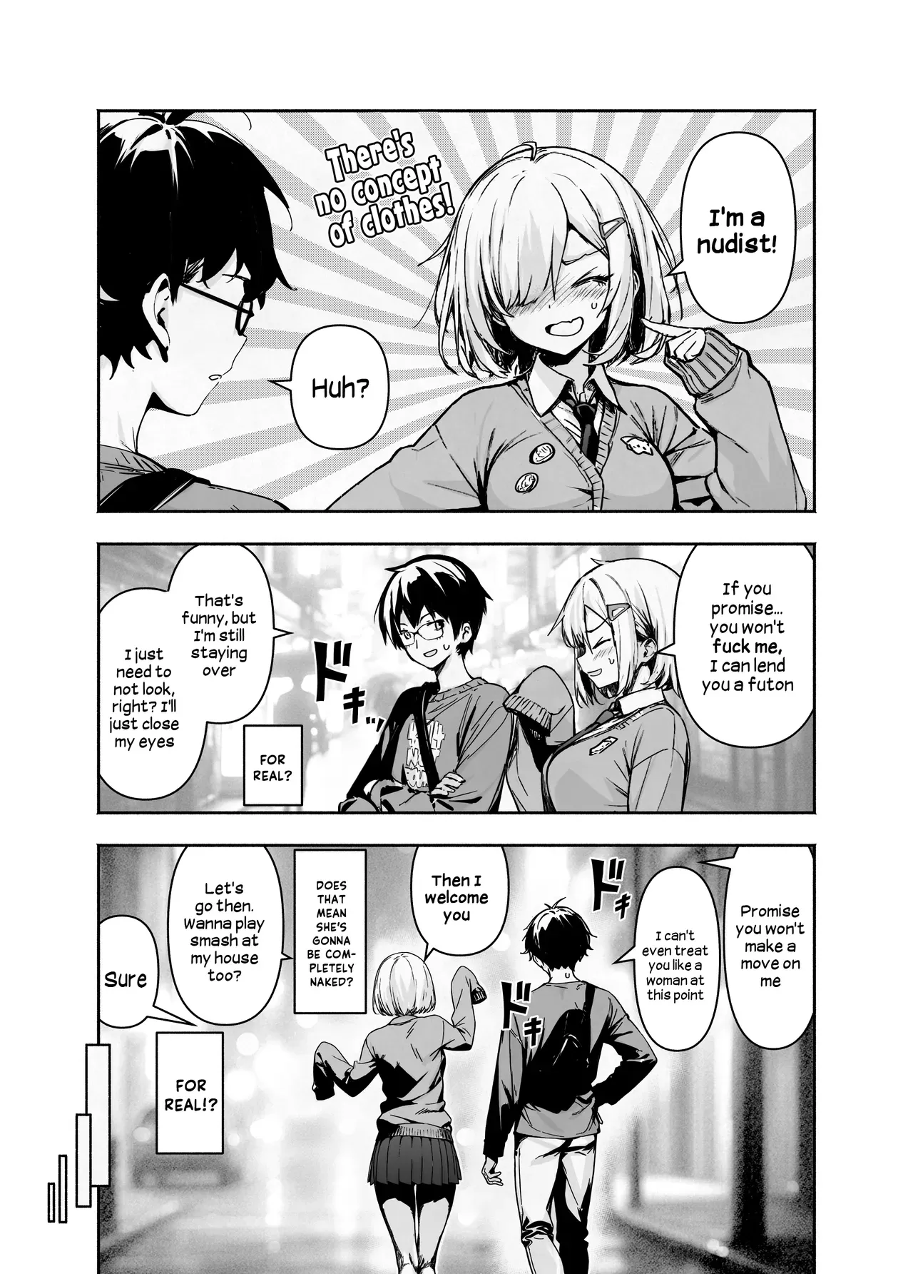 [Hikarino] Otatomo ga Razoku Datte Kedo Osouwanai Yakusoku de Tomatta Kekka | My Otaku Friend is a Nudist But She'll Let Me Stay Over At Her House If I Promise Not to Fuck Her [English] [Hikari no Kaze] [Digital] - Page 8