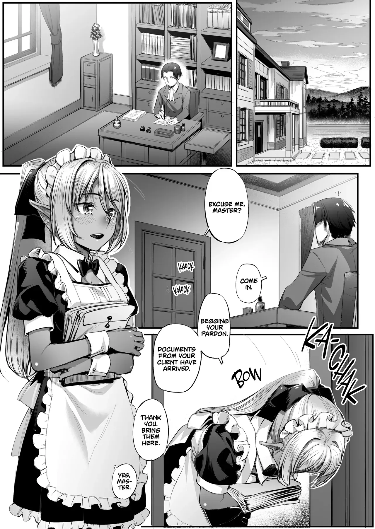 [Area14 (Kasei)] Maid-san to no Seikatsu | Life With a Dark Elf Maid [English] [J18] [Decensored] [Digital] - Page 2