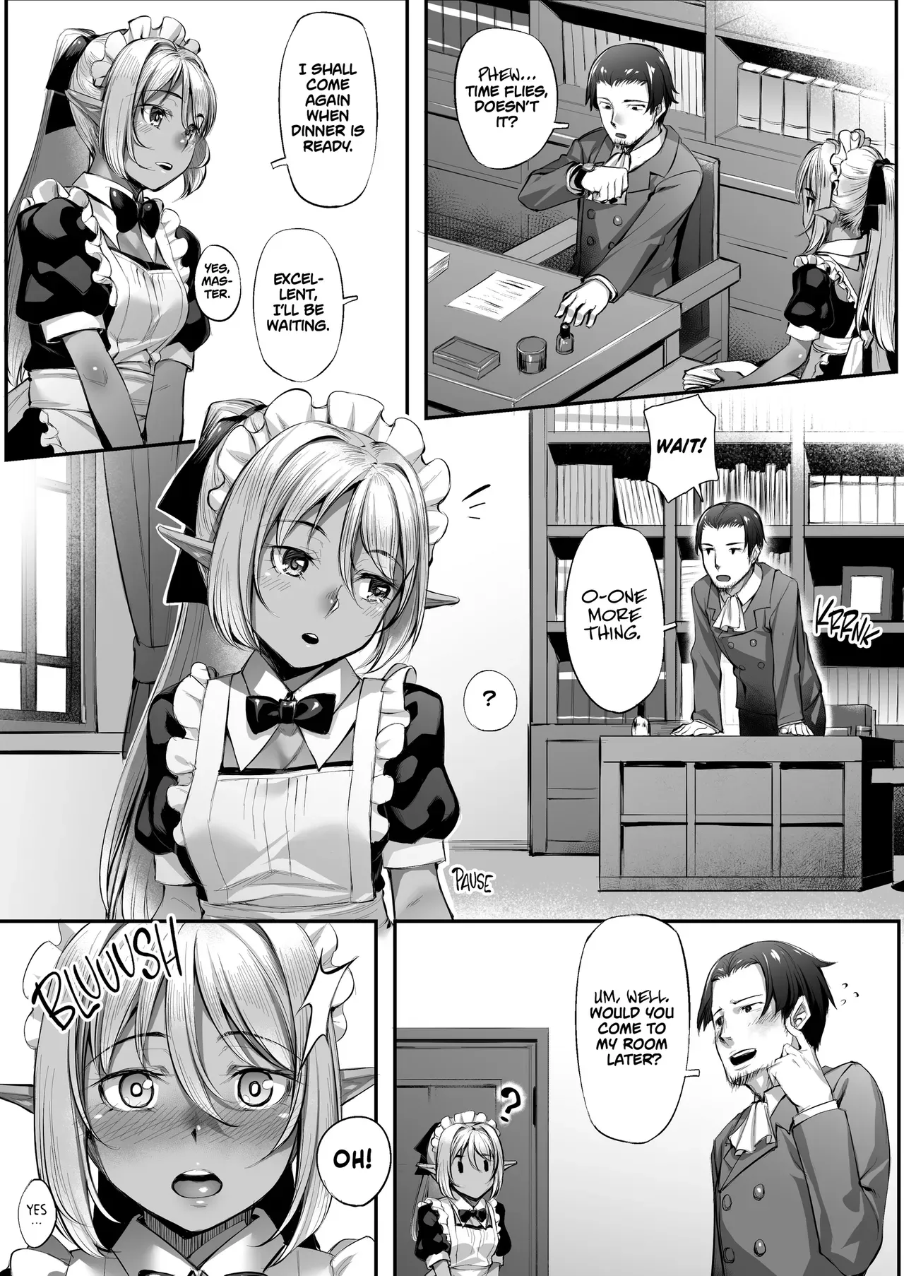 [Area14 (Kasei)] Maid-san to no Seikatsu | Life With a Dark Elf Maid [English] [J18] [Decensored] [Digital] - Page 3