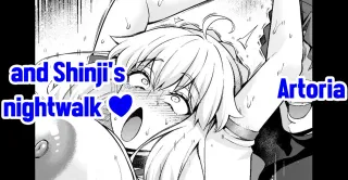 [Ankoman] Arutoria, Shinji to yoru no sanpo❤ - Artoria and Shinjis nightwalk ♥(Fate/stay night)  [English] cover