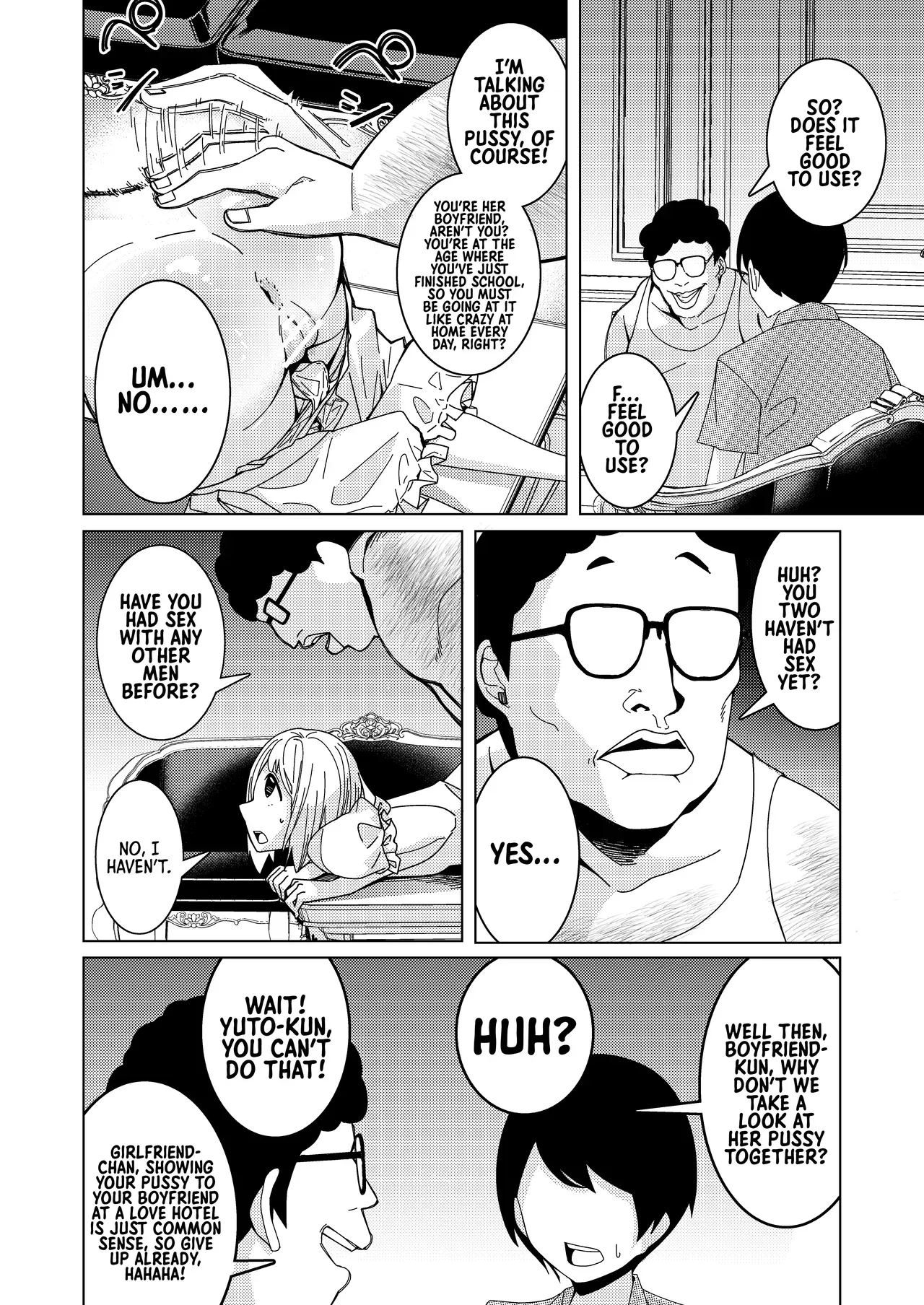 [Hisamaru Hajimeya (Hisamaru Hajime)] Saimin Appli de! ~Tsukiatte 3-kagetsu Hatsu Ecchi Mokuzen no Couple ni Ecchi no Shikata o Oshiete Mita~ | With a Hypnosis App! ~I Tried Teaching a Three-Month Couple that's About to Have Sex for the First Time How to Have Sex~ [English] [Morally Bankrupt Wizard Translations] - Page 7