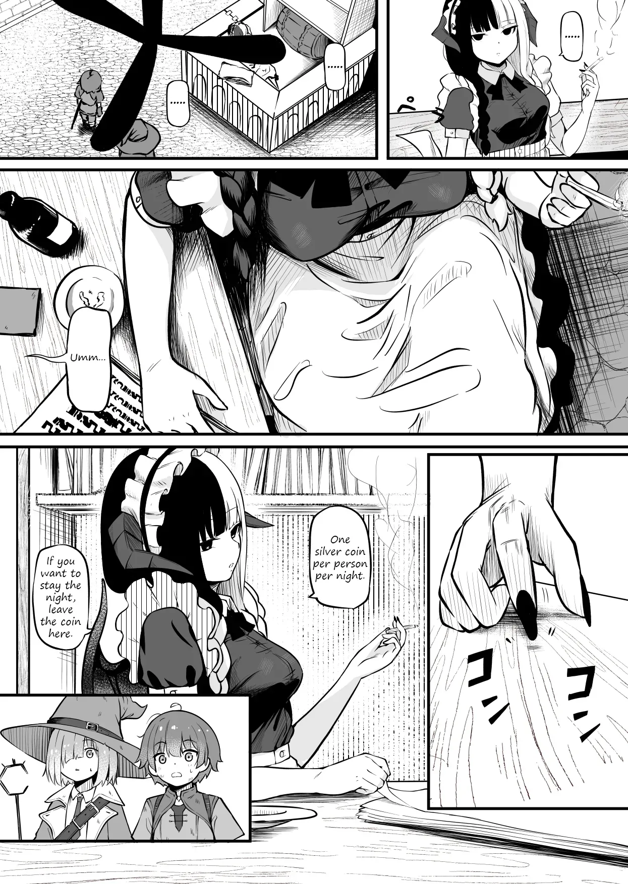 [Permission (Zandoro)] Succubus no Oyado ni Goyoujin ~Succubus ni Shimeagerarete Ochinchin kara Level o Shibori Torareru Ohanashi~ [English] [Decensored] - Page 3