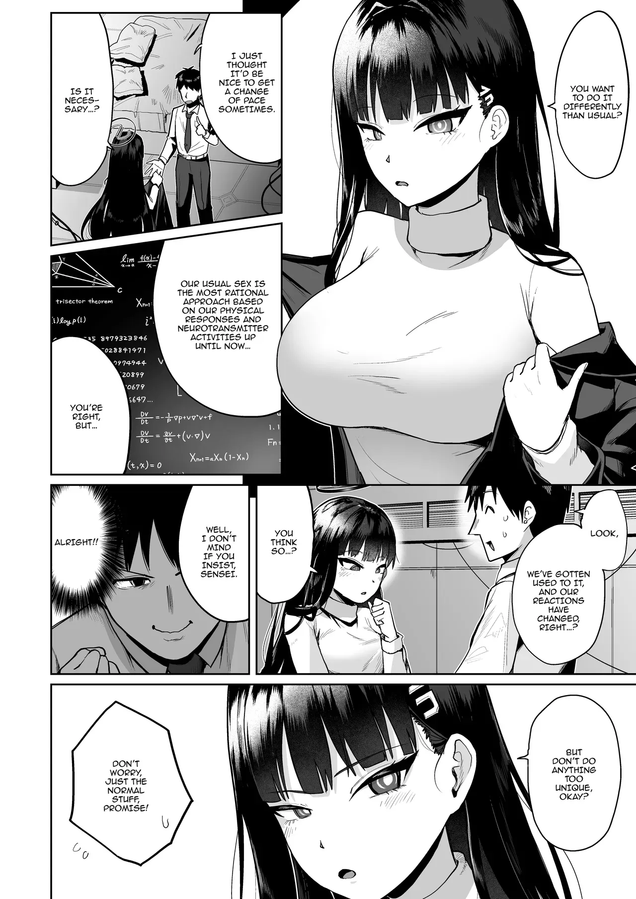 [Owakari Itadaketa darou ka (Umiyamasoze)] Rio no Gouriteki Sex to Sensei no Higouriteki Sex | Rio's Logical Sex and Sensei's Illogical Sex (Blue Archive) [English] {Doujins.com} [Digital] - Page 5