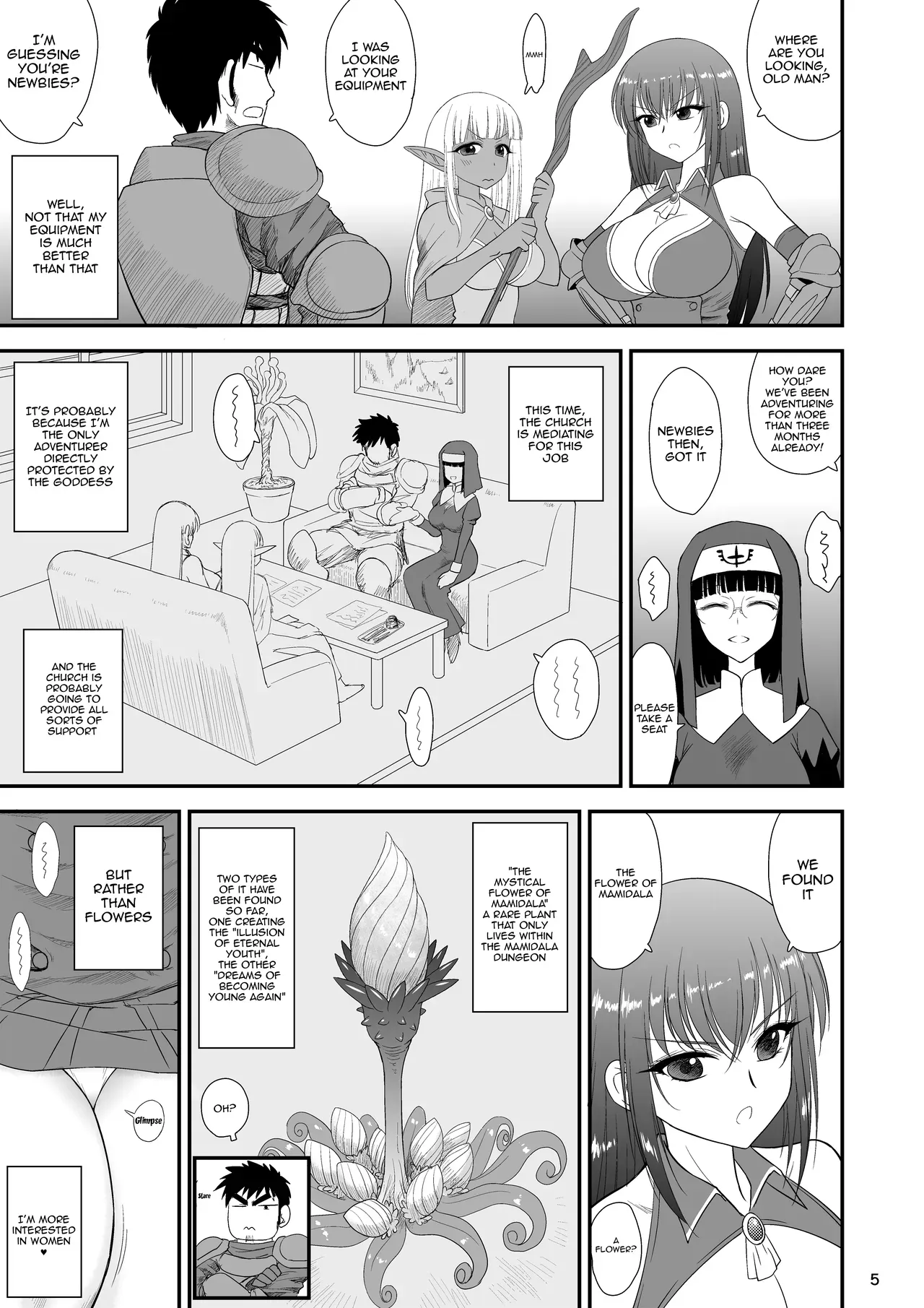[BLACK DOG (Kuroinu Juu)] Mami no Meikyuu 2 Leskko Boukensha Hen | Mami's Dungeon 2 - Lesbian Adventurer Edition [English] {Doujins.com} [Digital] - Page 4