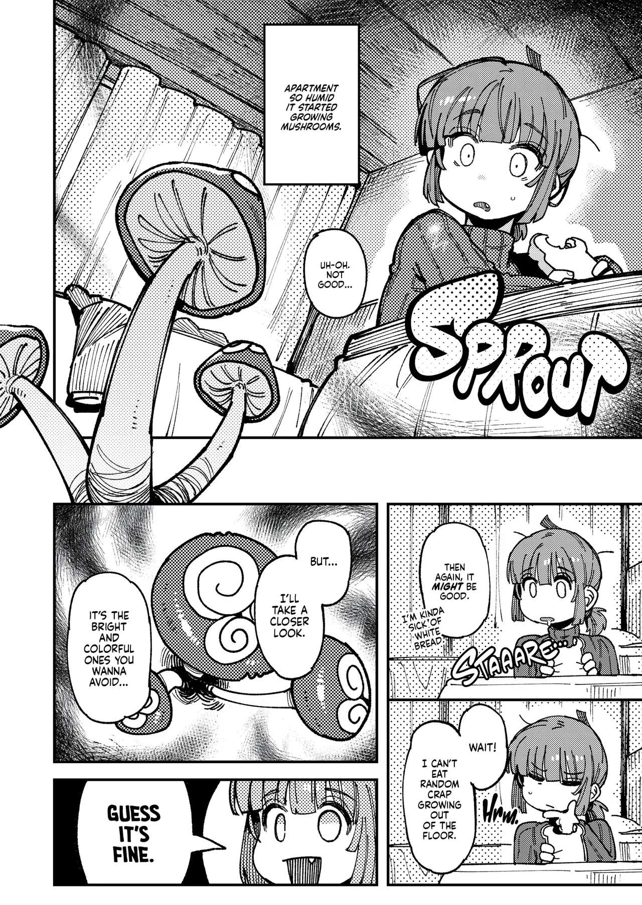 [Hoshoku Shoujo (Karasu Chan)] Ie ga Shike Sugite Haete Kita Genkaku Yuuhatsu Suru Kinoko o Goshoku Shite Hatsujou Shita Ato no Are ya Kore | What Happened After My Place Got So Humid It Grew Magic Mushrooms and I Ate Them and Got Super Horny! [English] [J18] [Decensored] [Digital] - Page 3
