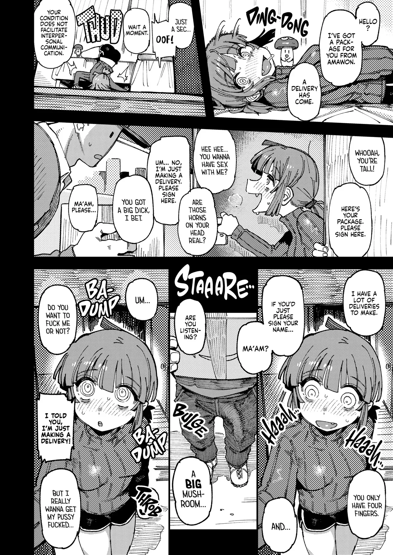 [Hoshoku Shoujo (Karasu Chan)] Ie ga Shike Sugite Haete Kita Genkaku Yuuhatsu Suru Kinoko o Goshoku Shite Hatsujou Shita Ato no Are ya Kore | What Happened After My Place Got So Humid It Grew Magic Mushrooms and I Ate Them and Got Super Horny! [English] [J18] [Decensored] [Digital] - Page 9