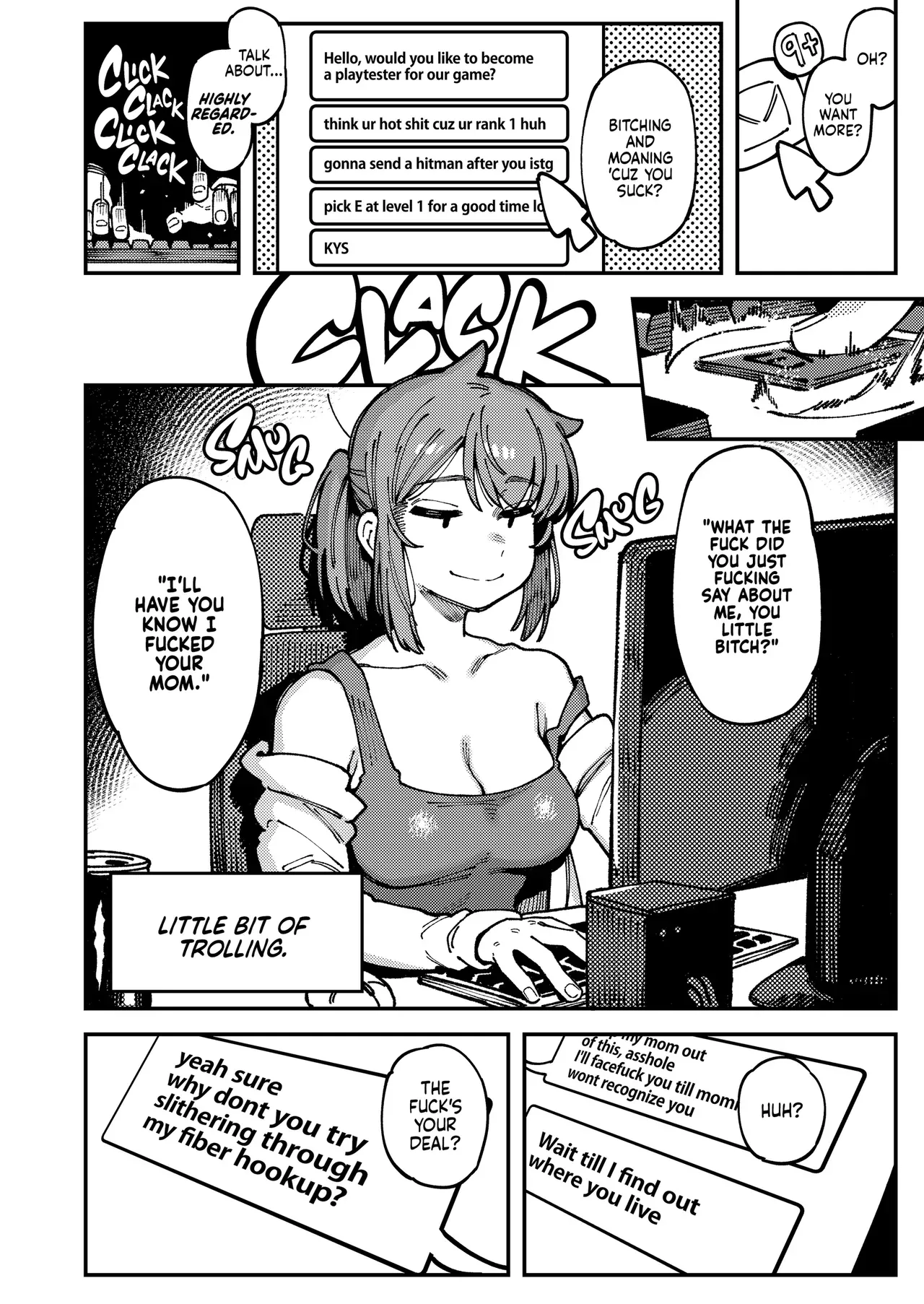 [Hoshoku Shoujo (Karasu Chan)] Watashi ni Konna Kuchi Kiite, Oya Gatcha Shippai shita no ka | Don't Feed the Trolls [English] [J18] [Decensored] [Digital] - Page 3