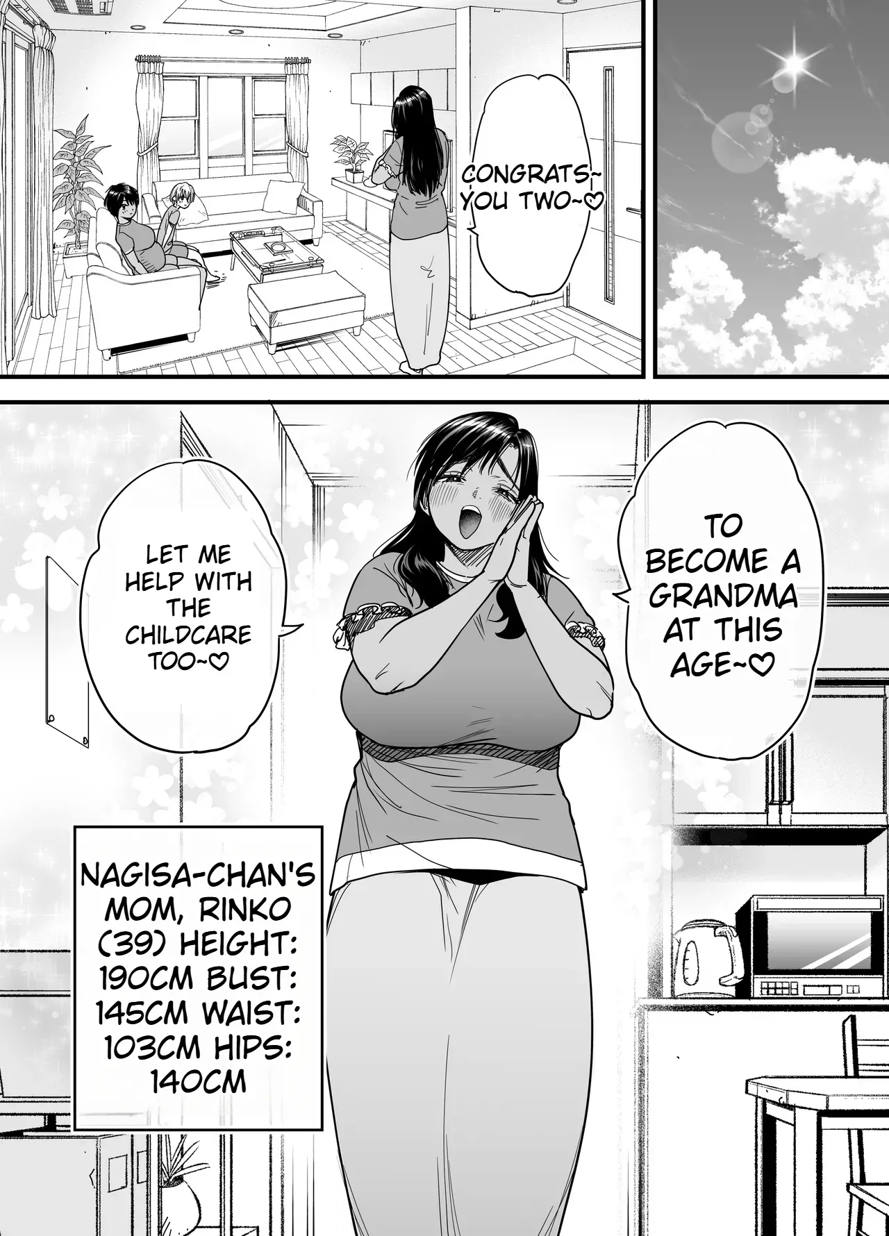 [Ishikarian (Maruyama Akira)] Tall, Tanned, Tomboyish! Nagisa-chan 3 — Since Pregnant Nagisa-chan Can't Do It, Nagisa's Hairy Mama Takes Care of the Sexual Relief: Sex Edition [English] - Page 3