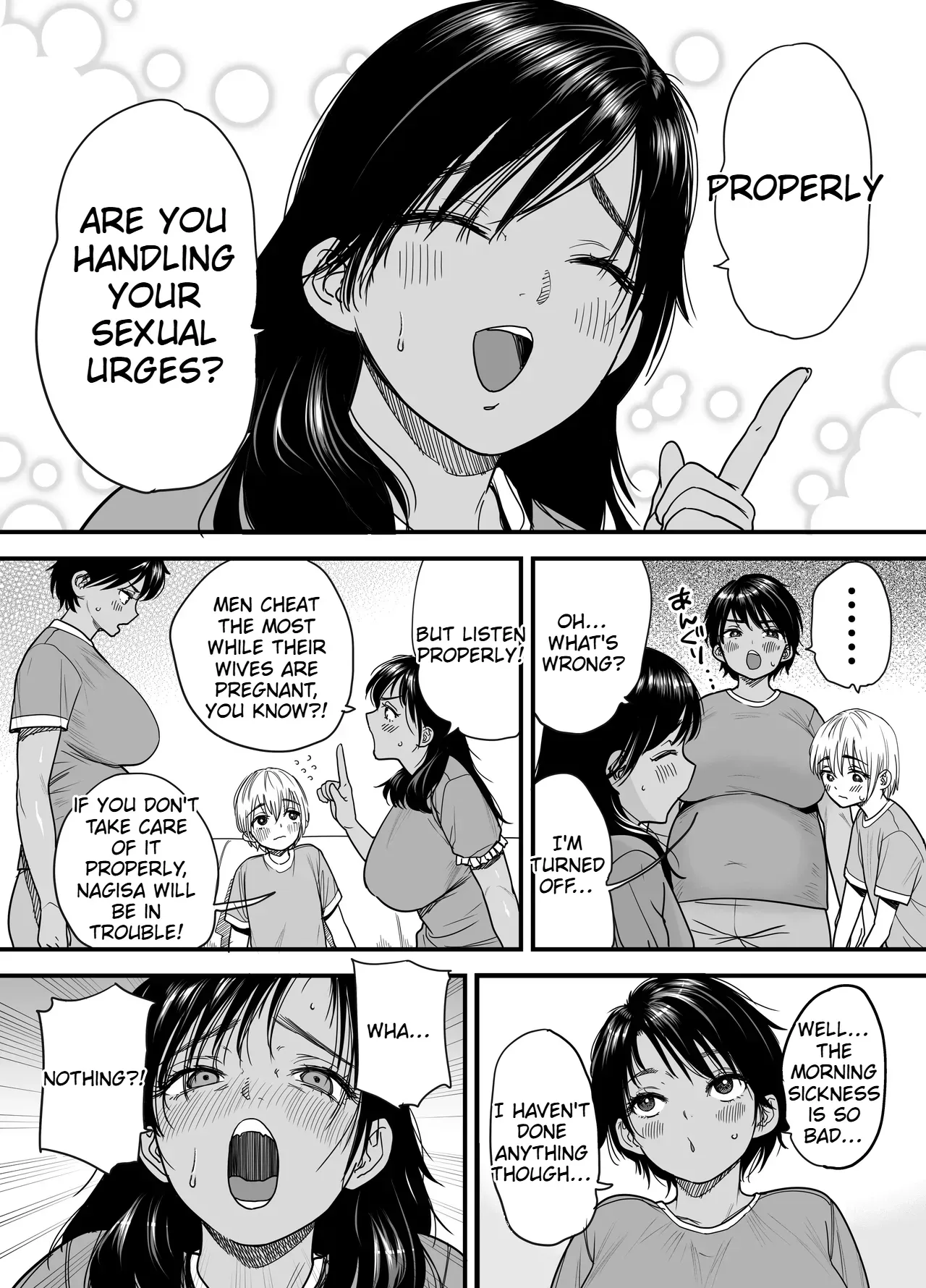 [Ishikarian (Maruyama Akira)] Tall, Tanned, Tomboyish! Nagisa-chan 3 — Since Pregnant Nagisa-chan Can't Do It, Nagisa's Hairy Mama Takes Care of the Sexual Relief: Sex Edition [English] - Page 5
