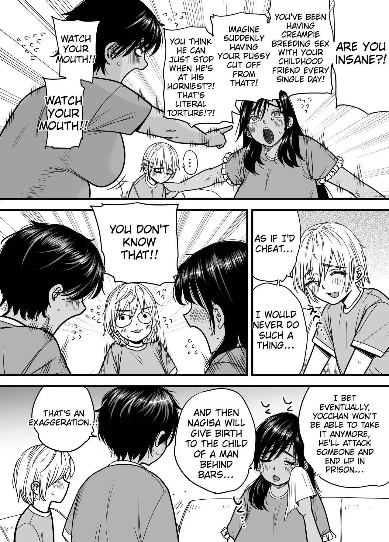 [Ishikarian (Maruyama Akira)] Tall, Tanned, Tomboyish! Nagisa-chan 3 — Since Pregnant Nagisa-chan Can't Do It, Nagisa's Hairy Mama Takes Care of the Sexual Relief: Sex Edition [English] - Page 6