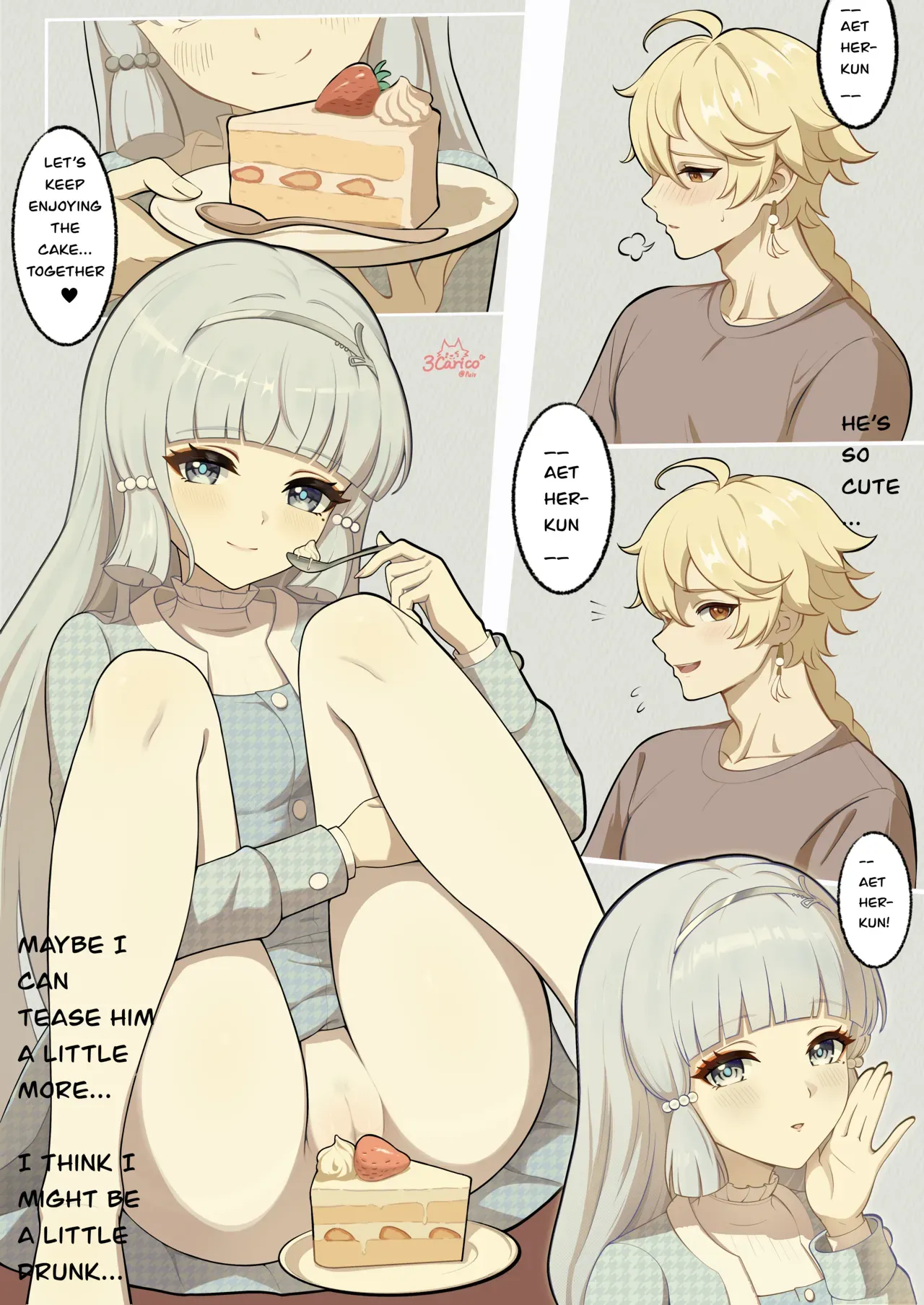 [3Carico] Valentine no Yoru, Shokutaku de Hajimaru Game (Genshin Impact) [English] [Ongoing] - Page 6