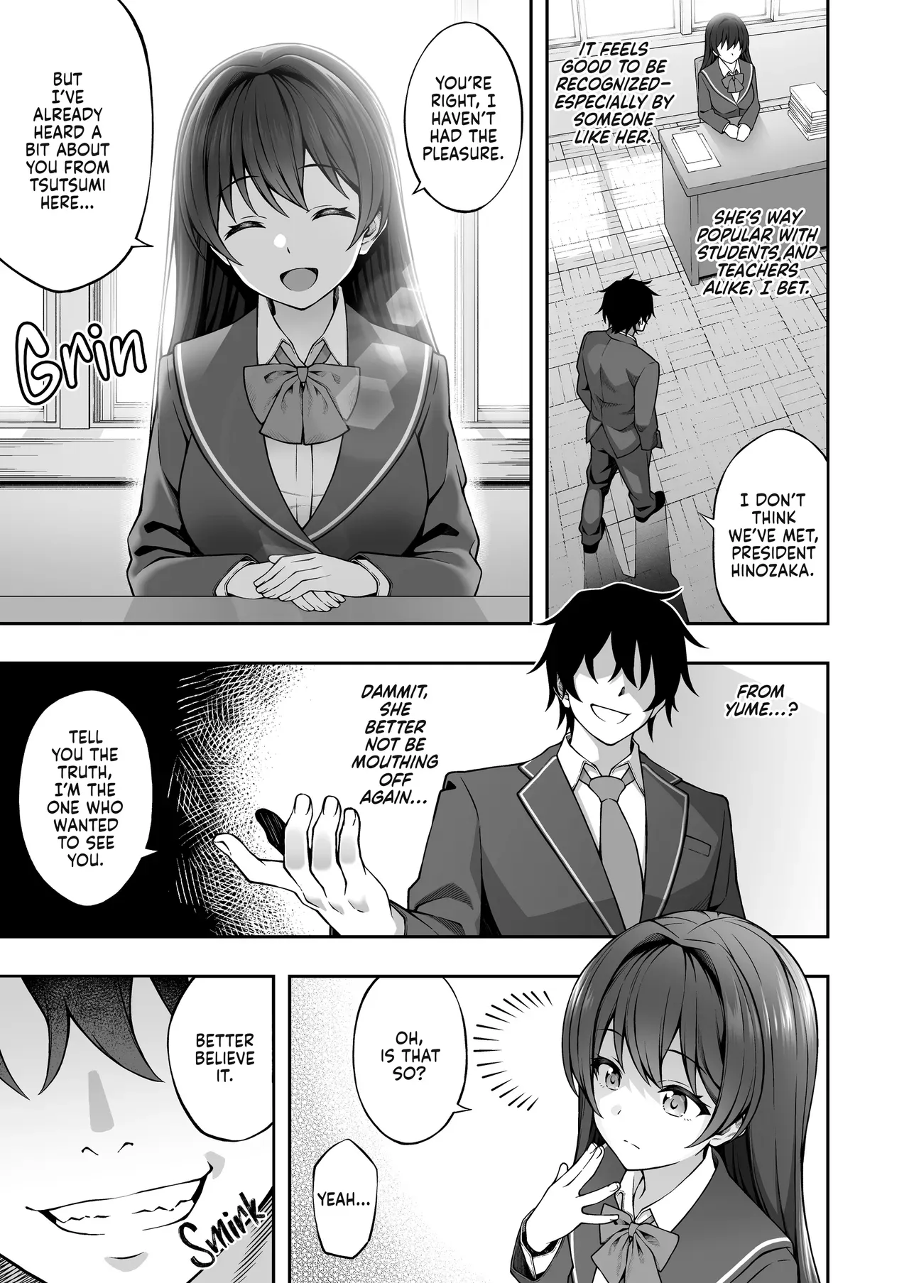 [Doushoku (INAGITA)] Saiminjutsu de Majime na Seitokaichou o Te ni Ireta Ore | How I Charmed the Prim and Proper President [English] [J18] [Decensored] [Digital] - Page 7