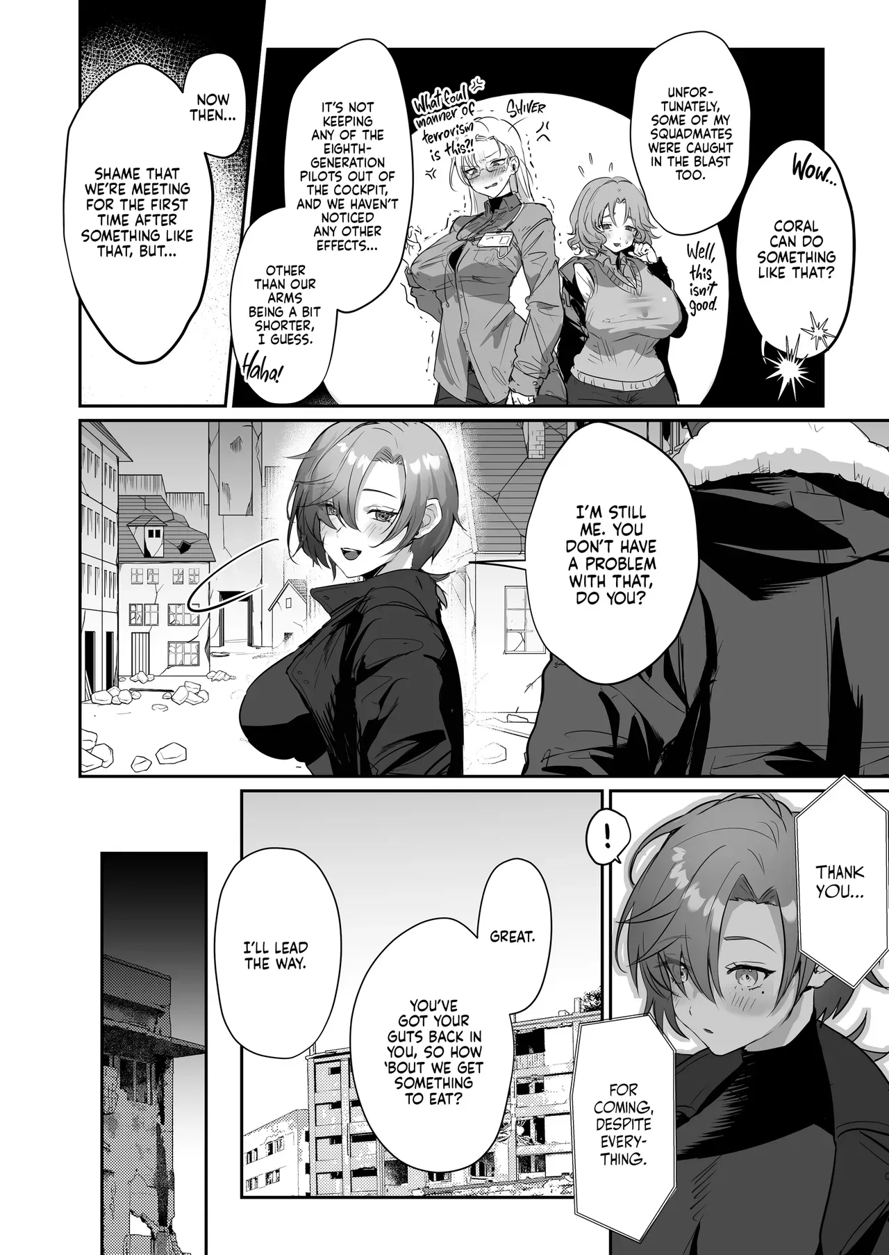 [Yabatani Land (Homina Mia, Various)] Coral no Megumi de Nyotaika Shita Senyuu to xxx Suru Hon | Blessings of the Coral (ARMORED CORE VI) [English] [Summer Salt] [Decensored] [Digital] - Page 4