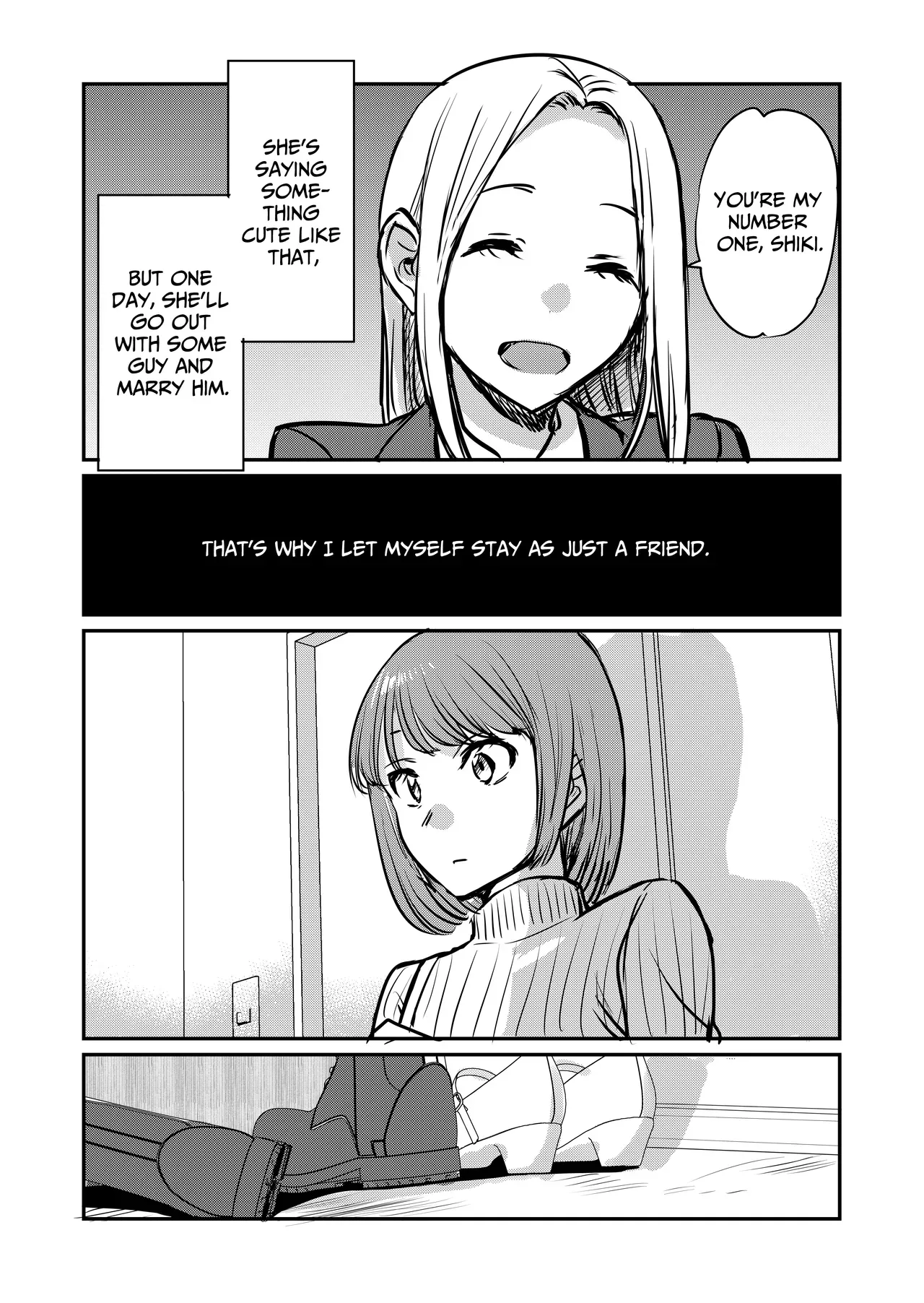 [GENJU MINZOKU (Sato)] Nande Onna nanka ni Torarenakya Ikenai no? | Why Do I Have To Lose Her To Another Woman? [English] [IXIA WORKS] - Page 6