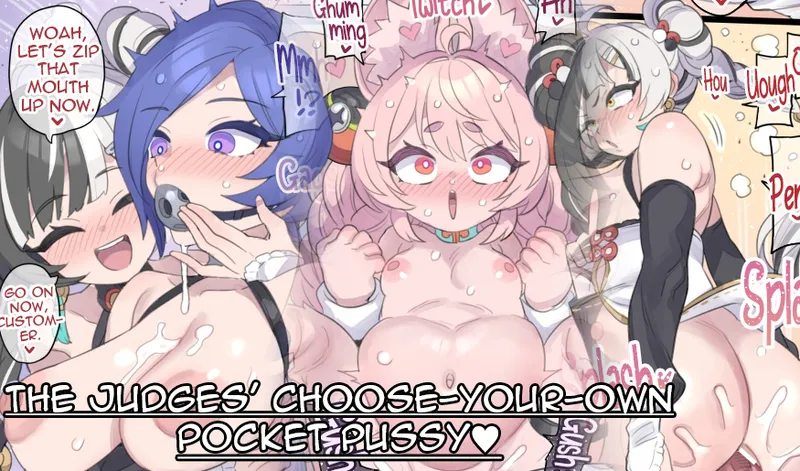 [Mimonel] Saiketsu-kan-tachi no yoridori nama onaho♥ | The Judges' Choose-Your-Own pocket pussy ♥ [English] [Shiririn] - Page 1