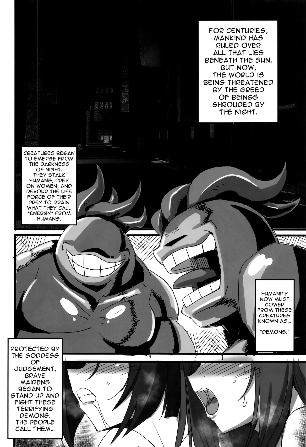 (C100) [Transistor Baby (Hata)] The Sacred Maiden of Judgment Astrea ~Holy Maiden Defeated by Demon Anal Torture and Energy Drain~ [English] - Page 3