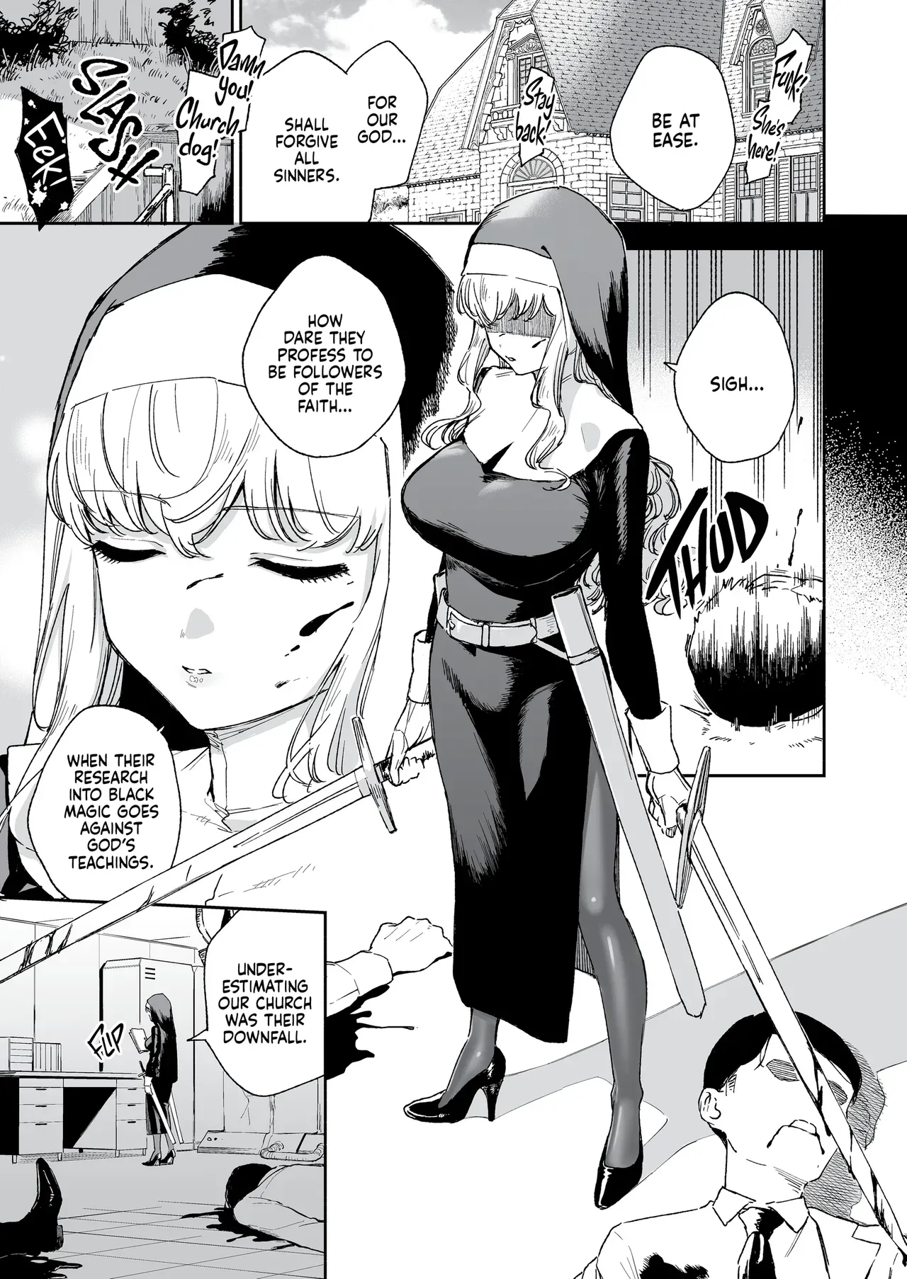 [Haraheridou (Herio)] Sister Marguerite no Jyunan | The Passion of Sister Margaret [English] [J18] [Decensored] [Digital] - Page 2
