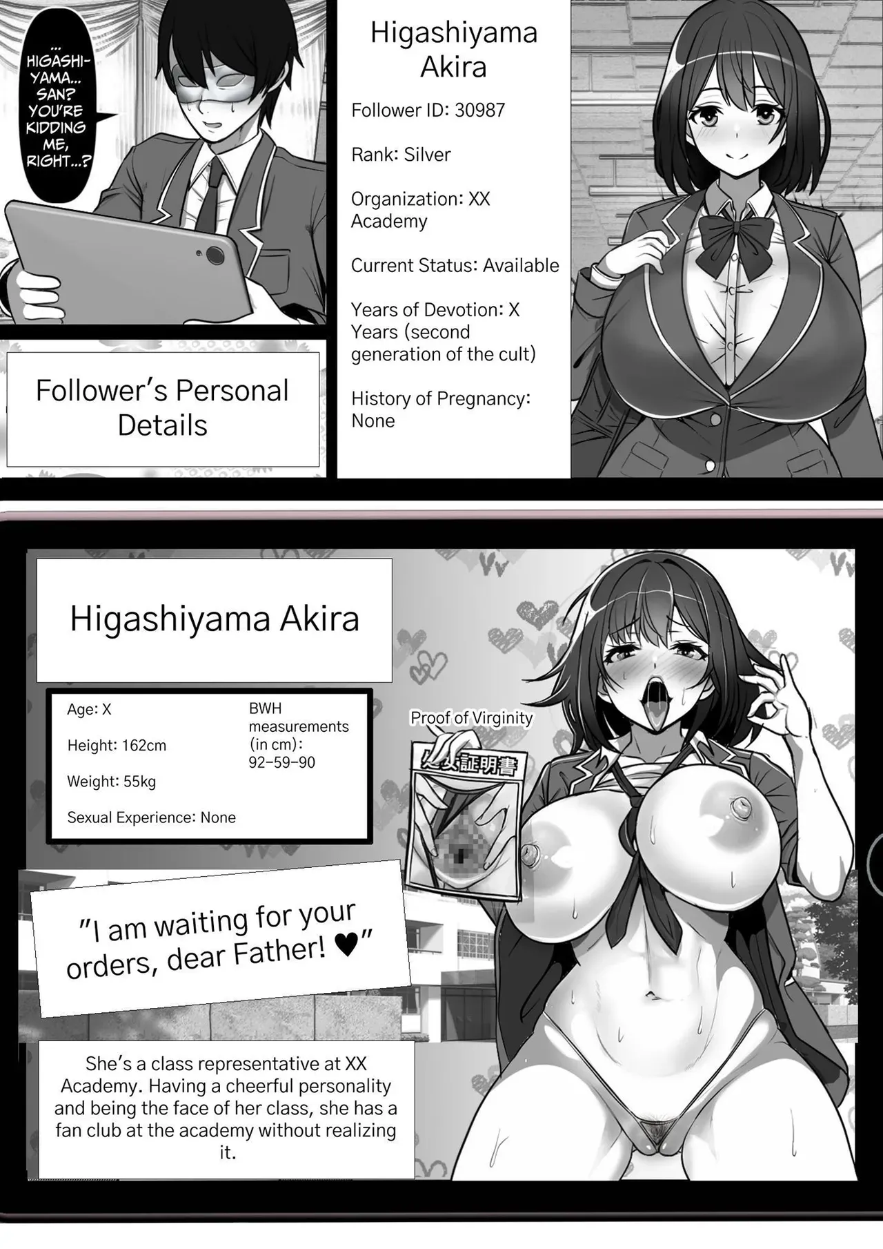 [Furitendou] Ore no Akogare no Anoko ga Sex Kyoudan Shoyuu no Kokisute-you Niku Onaho datta no daga | That Woman I Adore was the Cumdump Faphole of a SEX CULT... [English] [Nameless] - Page 9
