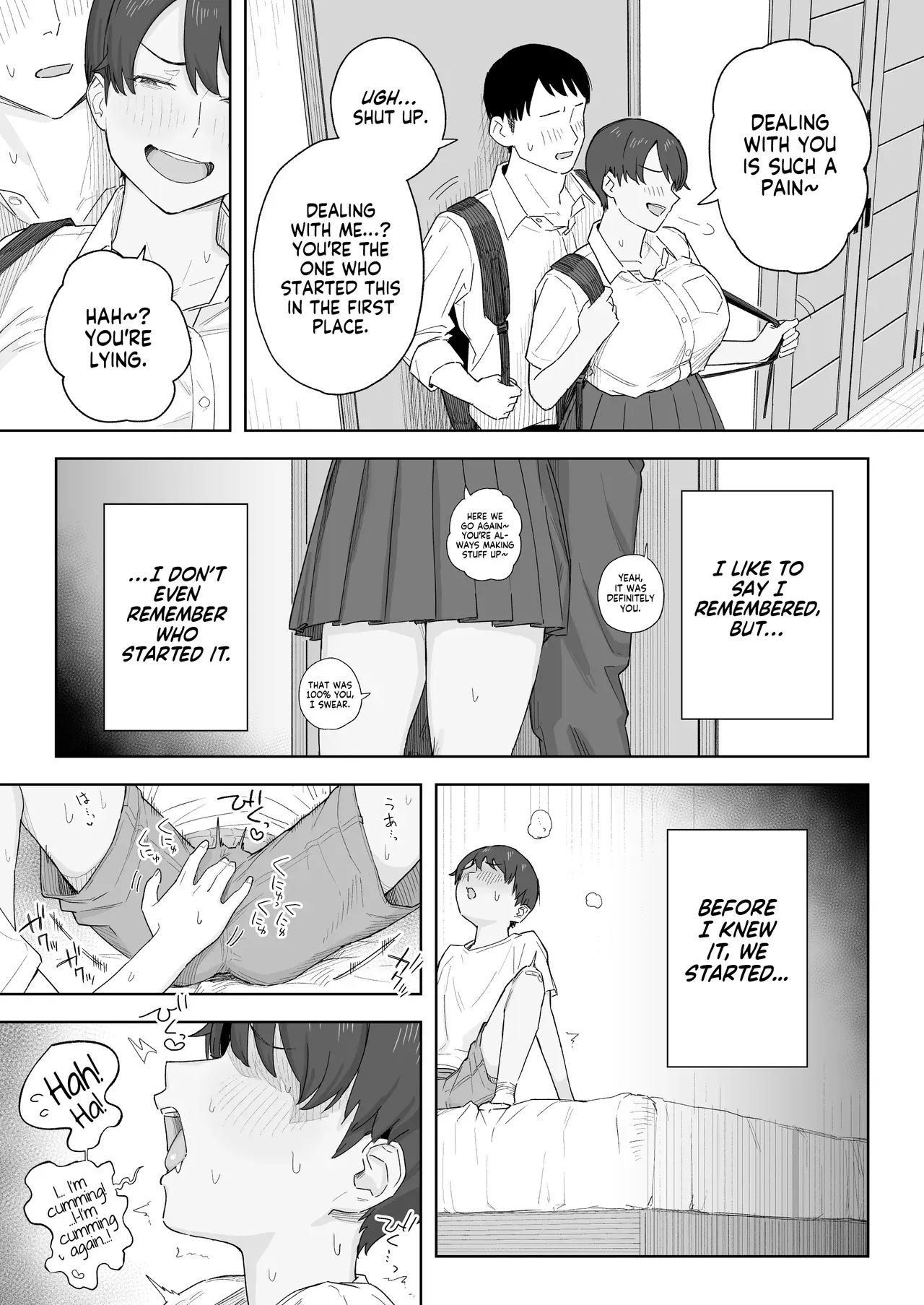 [Natsuzo] Mukashi Kara Otokoppoi Osananajimi mo Chanto Mesu ni Sodachimashita | Even my Tomboy Childhood Friend Grew up Into a Proper Female [English] [NudeSalad] - Page 8