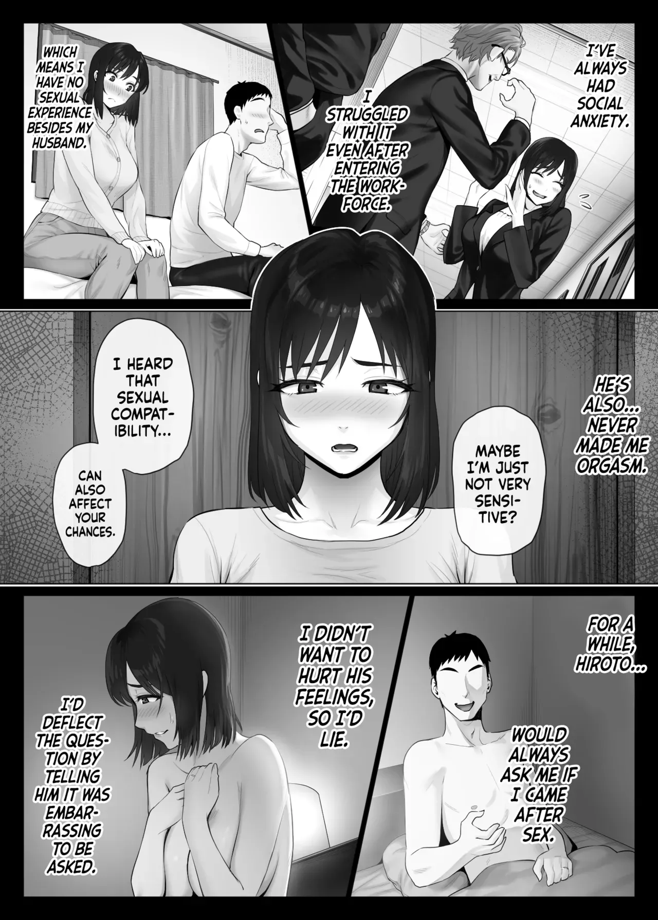 [Mitsumitsu Niku (Hikitogu)] LeveChi na Swapping 2 ~Hatsu Zecchou de Iki Kuruu Tsuma Hen~ | Swinging With the Pros 2: A Housewife's First Orgasm [English] [head empty] - Page 5