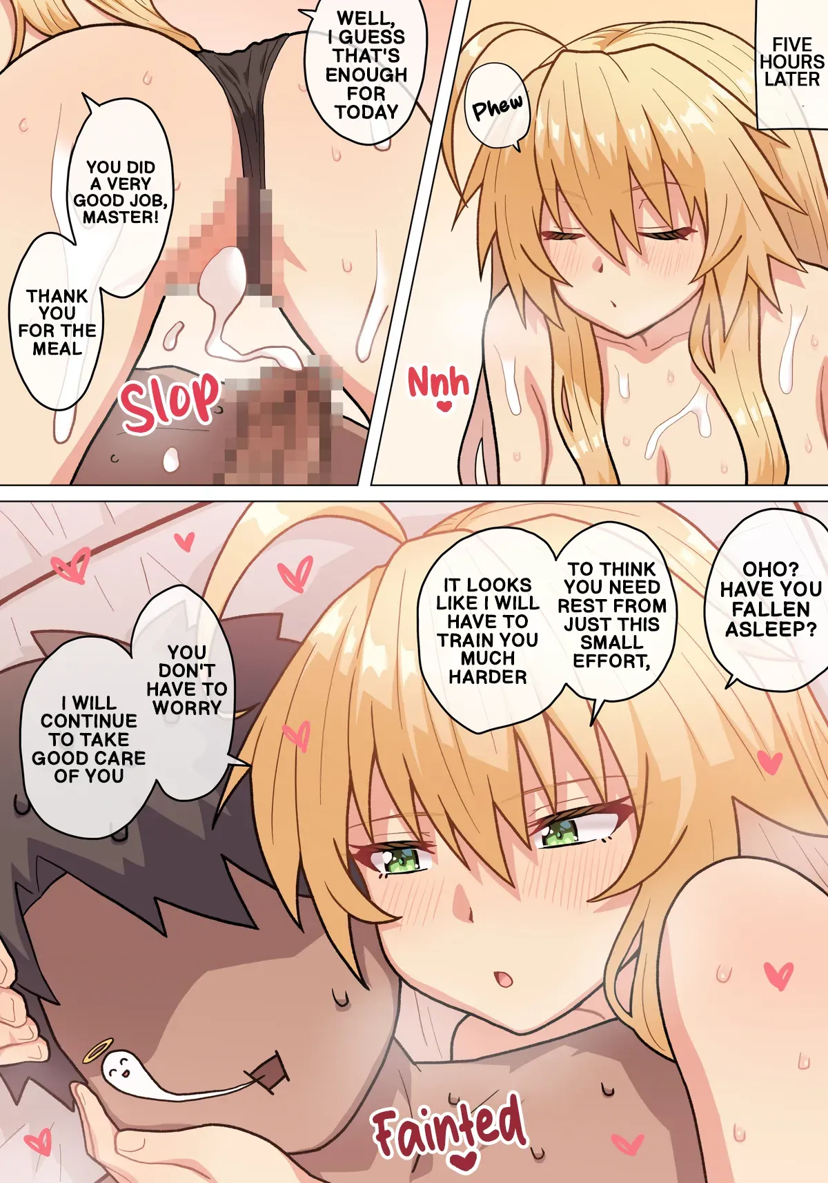 Breasts from above - Lancer Artoria - Page 7