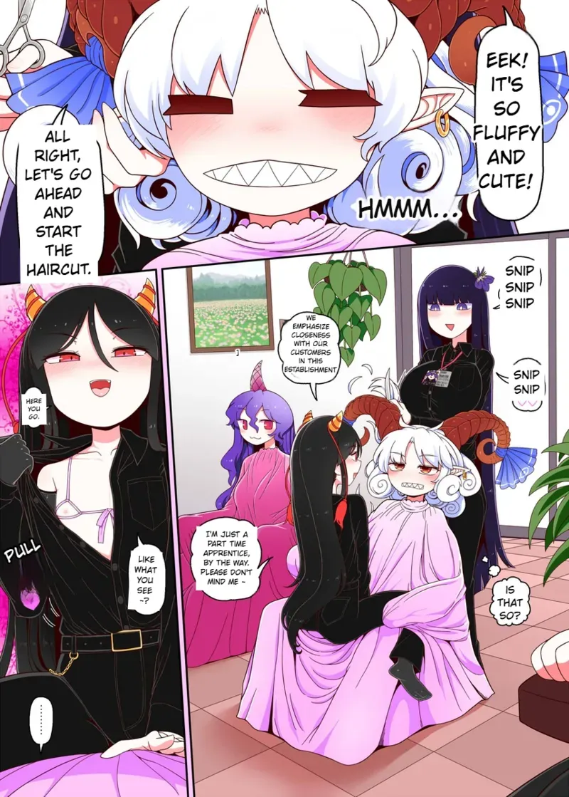 TouTetsu Youma Receives Special Service At Beauty Salon - Page 1