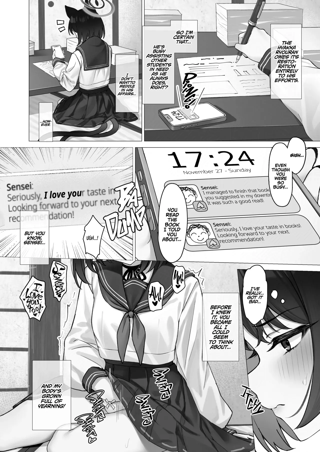 (C105) [PIZZANIA COMPANY (Pizza)] Kikyou to Oshinobi Ryokou | A Clandestine Trip With Kikyou (Blue Archive) [English] [TheWhiteLine] [Digital] - Page 3