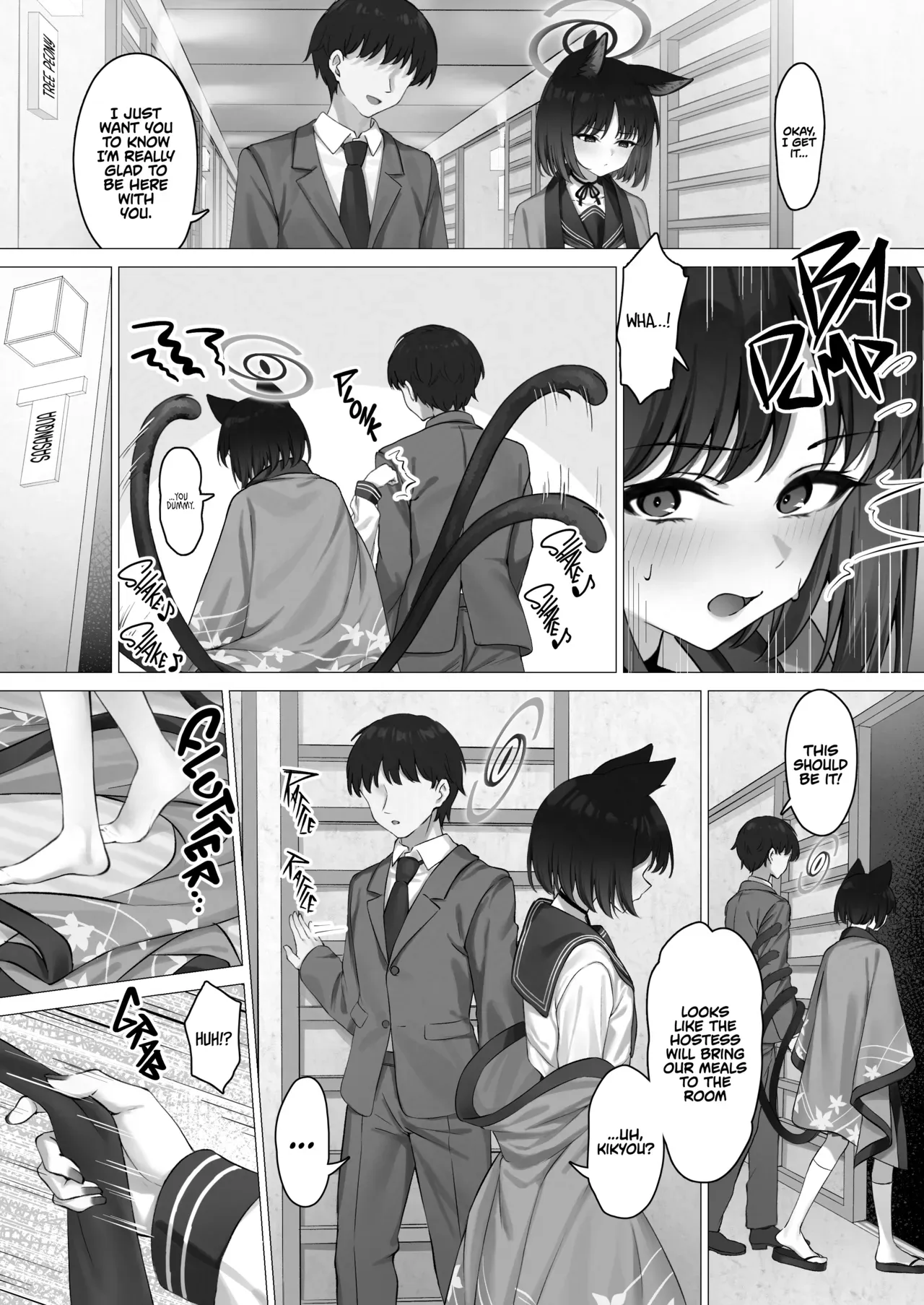 (C105) [PIZZANIA COMPANY (Pizza)] Kikyou to Oshinobi Ryokou | A Clandestine Trip With Kikyou (Blue Archive) [English] [TheWhiteLine] [Digital] - Page 6