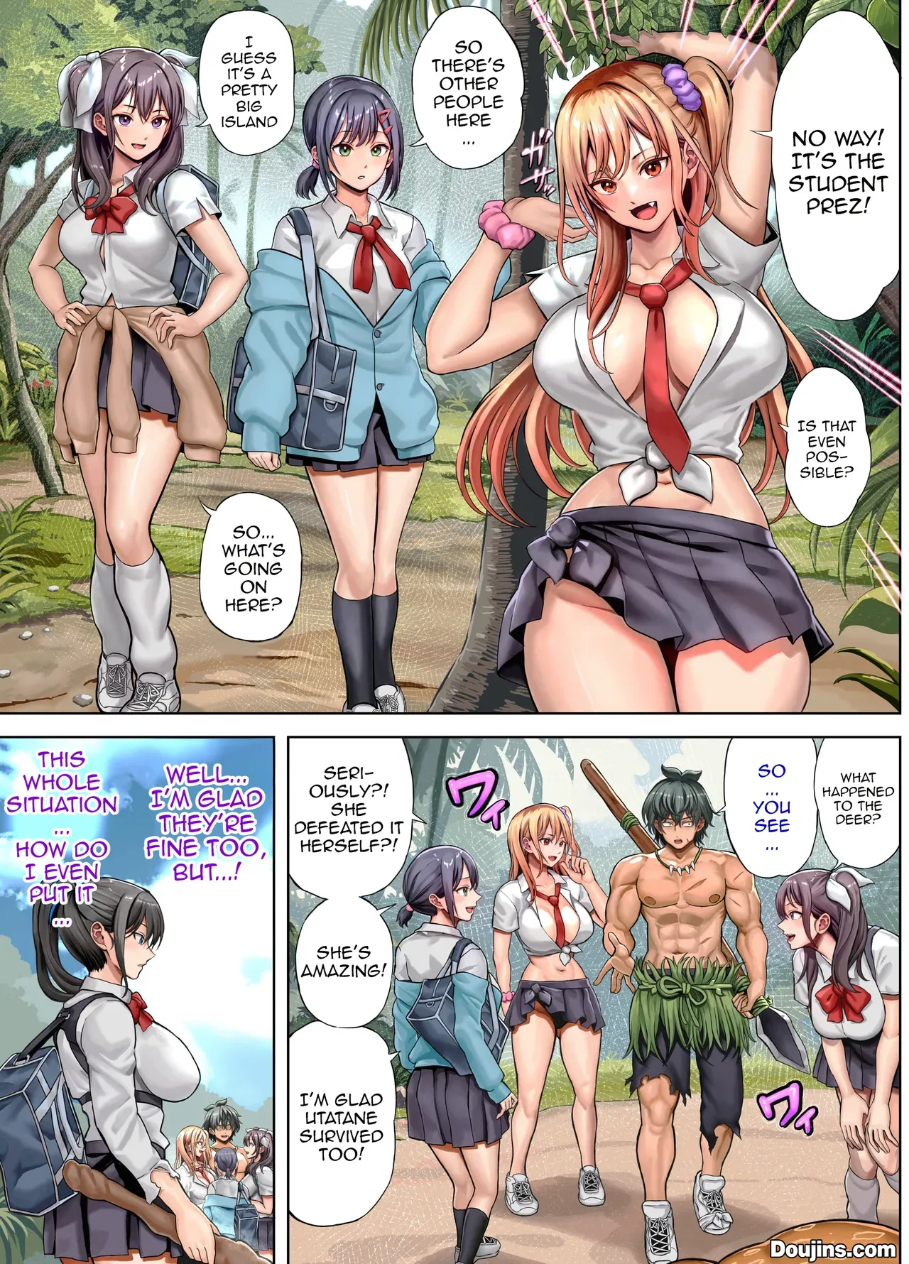 [Hokekiyo Carnival (Houhokekiyo)] Mujintou Sounan Harem 2 Ch.1-2 | Deserted Island Castaway Harem 2 Ch.1 [English] {Doujins.com} - Page 10