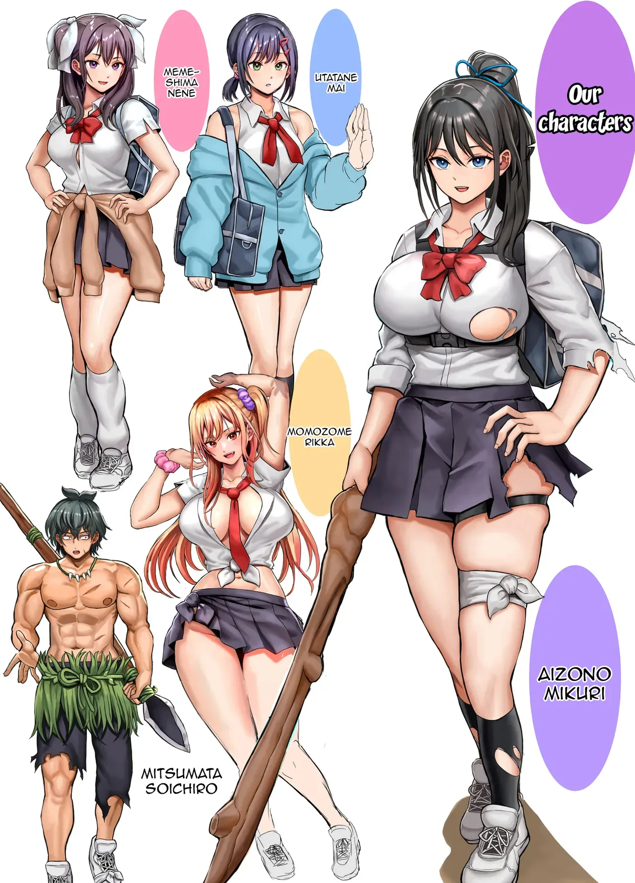 [Hokekiyo Carnival (Houhokekiyo)] Mujintou Sounan Harem 2 Ch.1-2 | Deserted Island Castaway Harem 2 Ch.1 [English] {Doujins.com} - Page 3