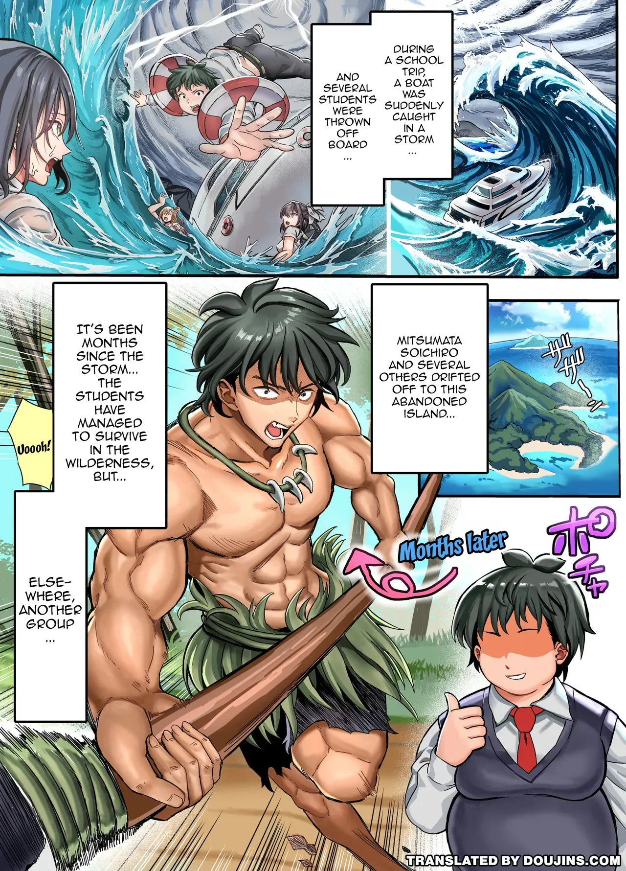 [Hokekiyo Carnival (Houhokekiyo)] Mujintou Sounan Harem 2 Ch.1-2 | Deserted Island Castaway Harem 2 Ch.1 [English] {Doujins.com} - Page 4