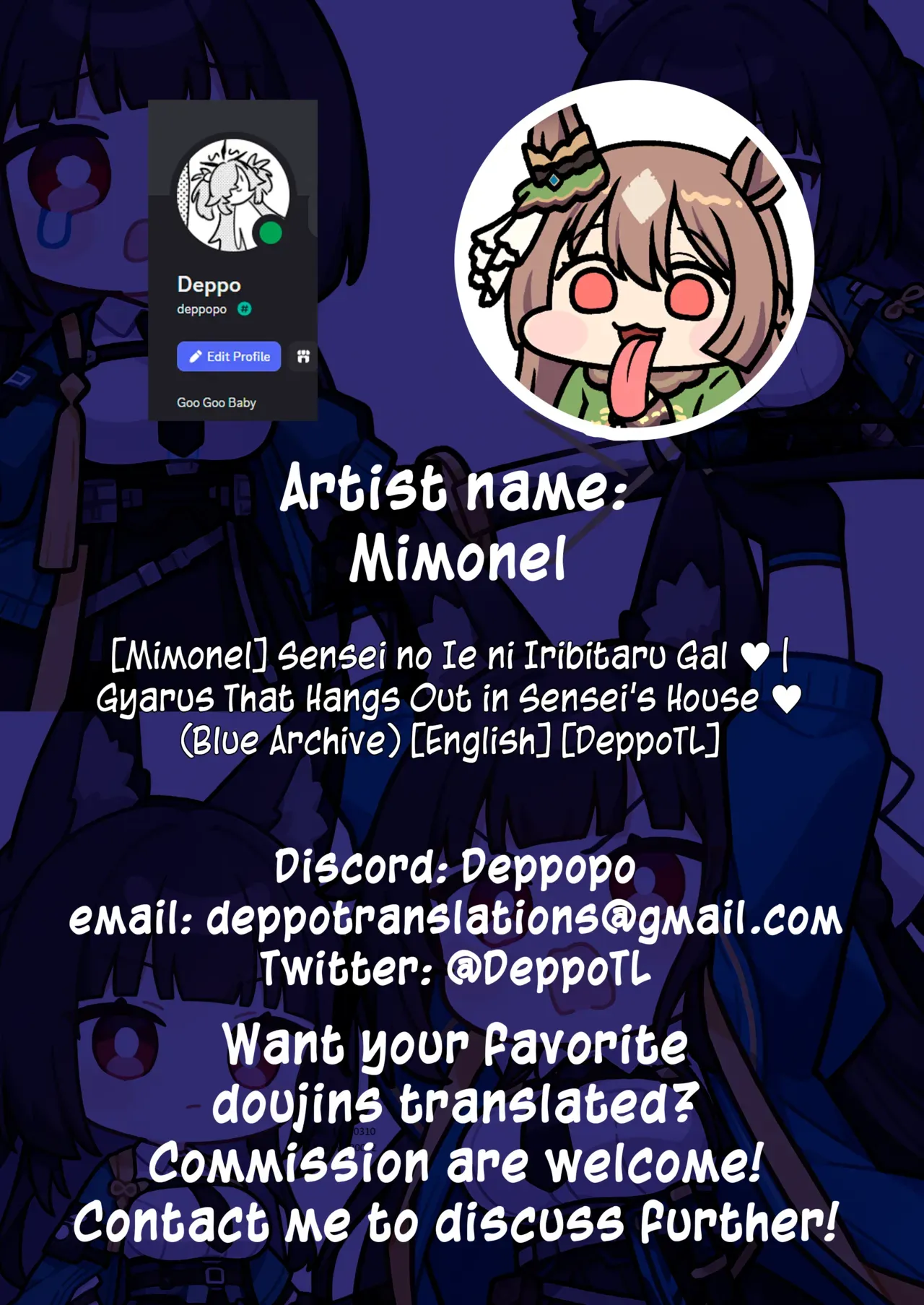 [Mimonel] Sensei no Ie ni Iribitaru Gal ♥︎ | Gyarus That Hangs Out in Sensei's House ♥︎ (Blue Archive} [English] [DeppoTL] - Page 6