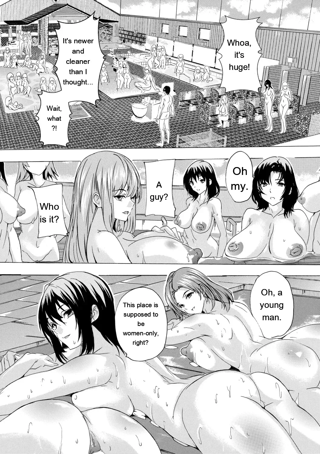 [Natsuka Q-ya] Haramase Oppai Onsen [Digital][Eng][MTL] - Page 9