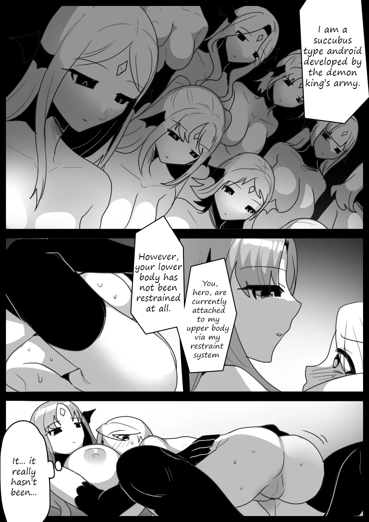 [Permission] A story about being dominated by a succubus droid, turned into a dog, being subject to interrogation, torture, semen extraction and seeing executions [Decensored] - Page 5
