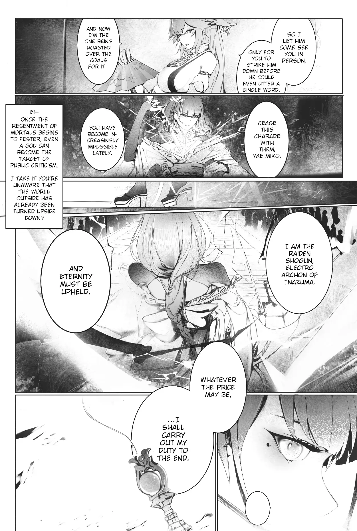 [Youyu Mogu] Raiden Shogun and Yae Miko [English] - Page 2
