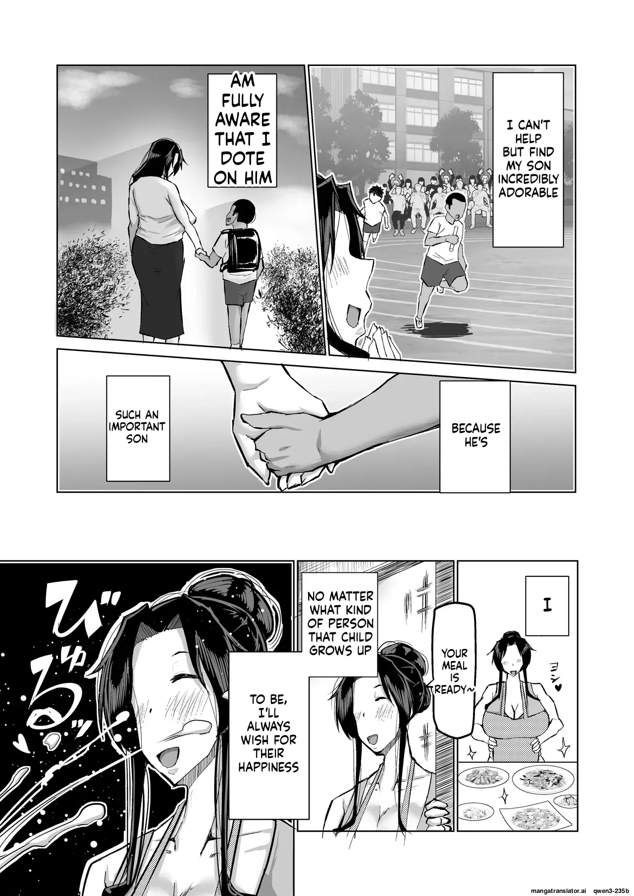 [Chae] Won't you jerk off my son's cock? ~A mother whose masturbation-monkey son's sexual needs became way too much trouble asks her mom friend for handjob advice~ - Page 4